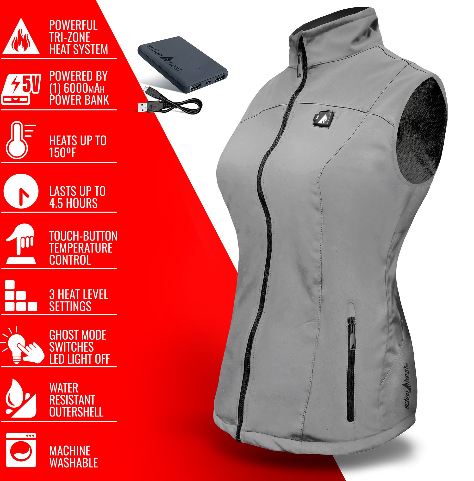 ActionHeat Women's 5V Battery Heated Vest product image