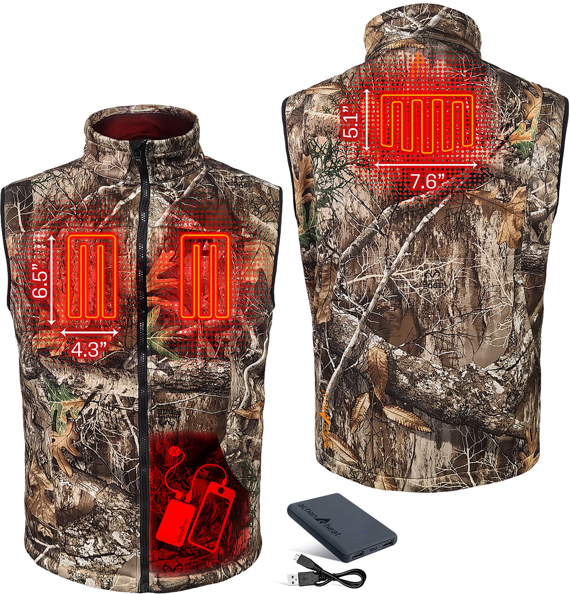 ActionHeat Men's 5V Battery Heated Softshell Vest product image