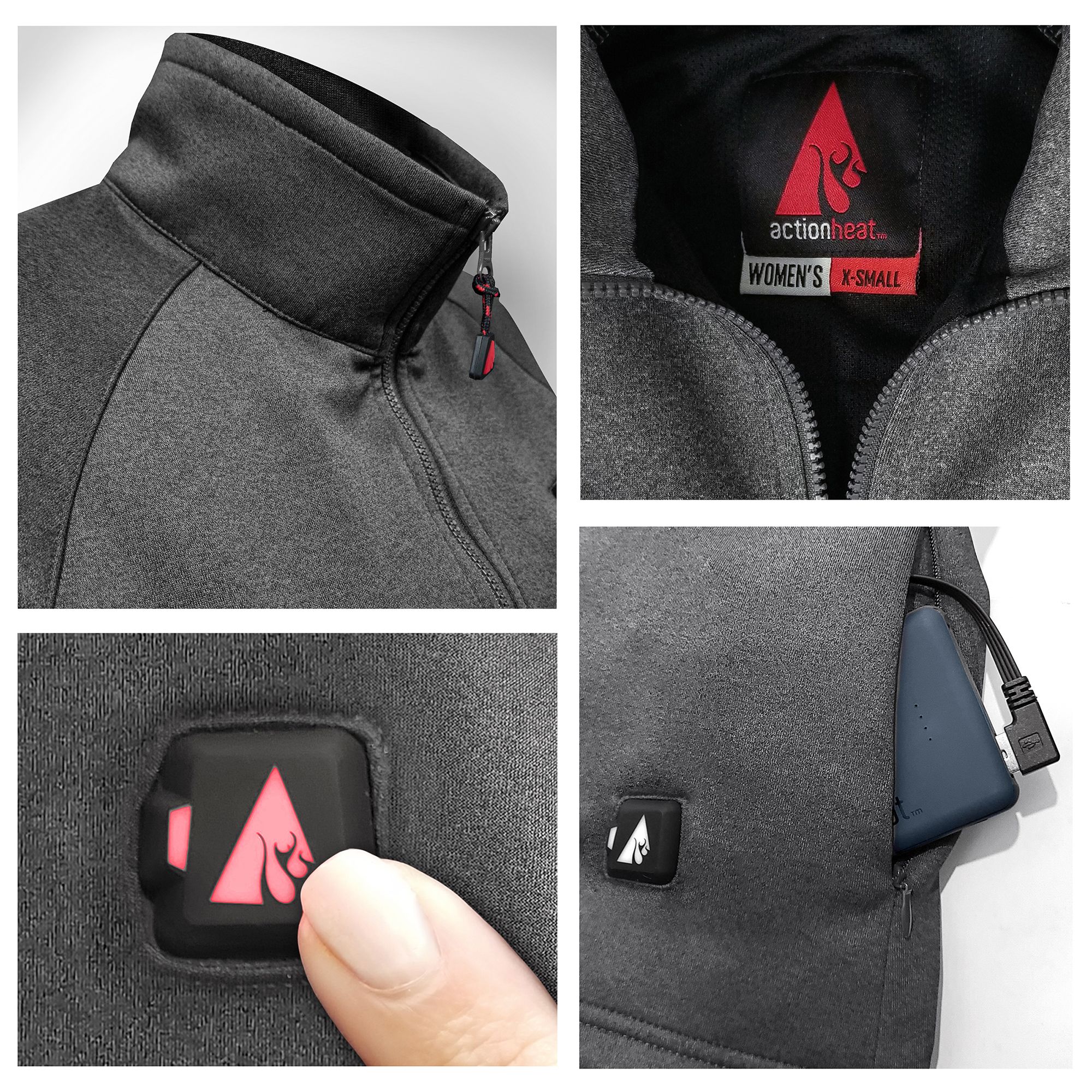 ActionHeat Women's 5V Heated ½ Zip Pullover product image