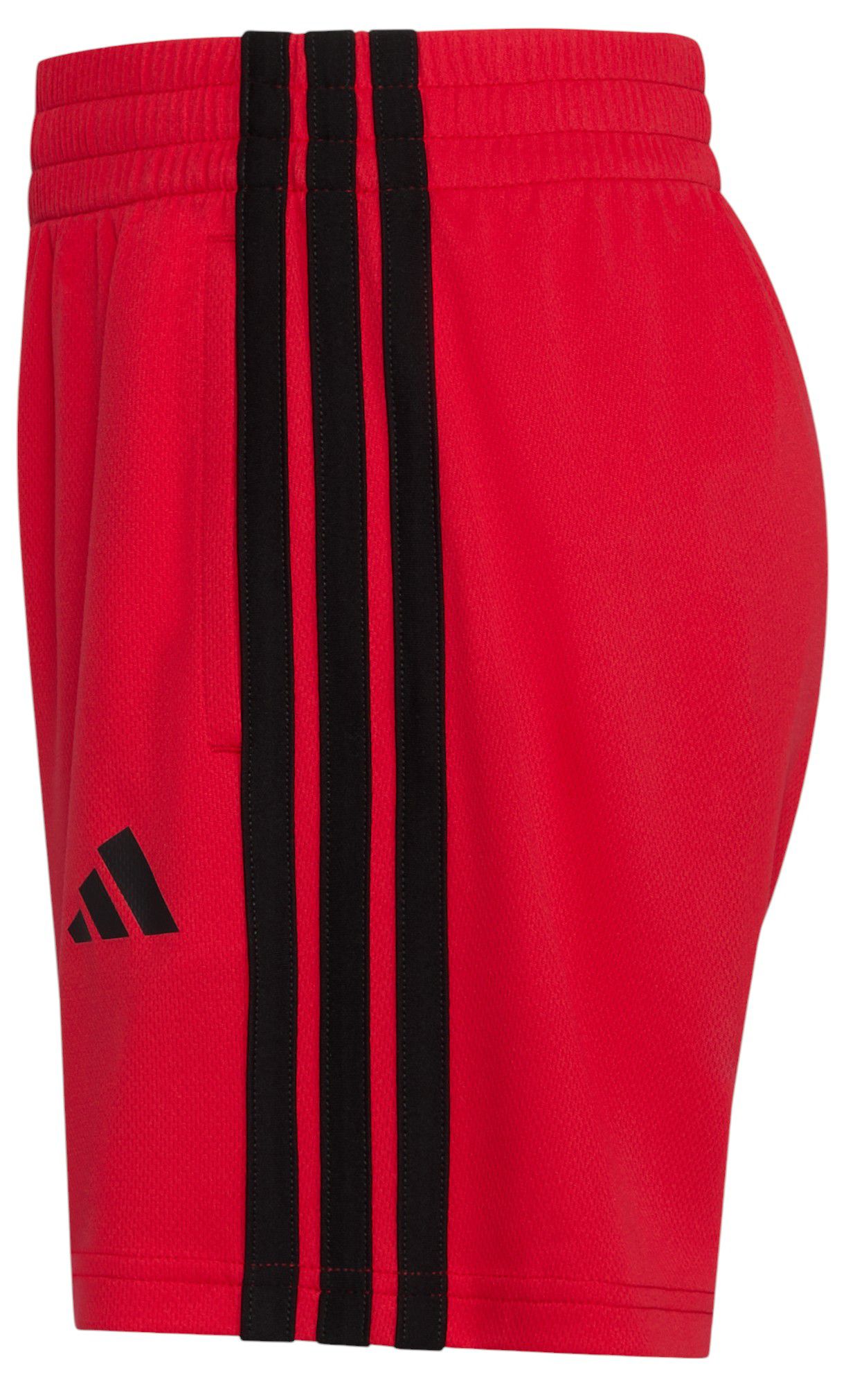 adidas Boys' 3-Stripe Essential Mid-Thigh Shorts product image