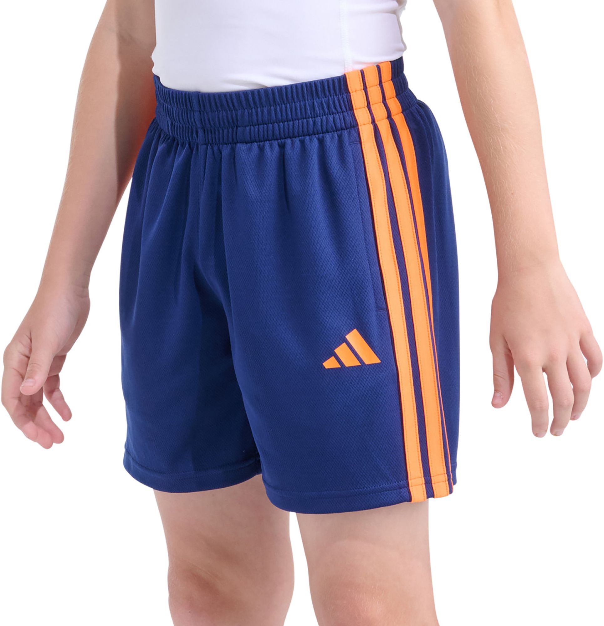 adidas Boys' 3-Stripe Mid-Thigh Length Short product image