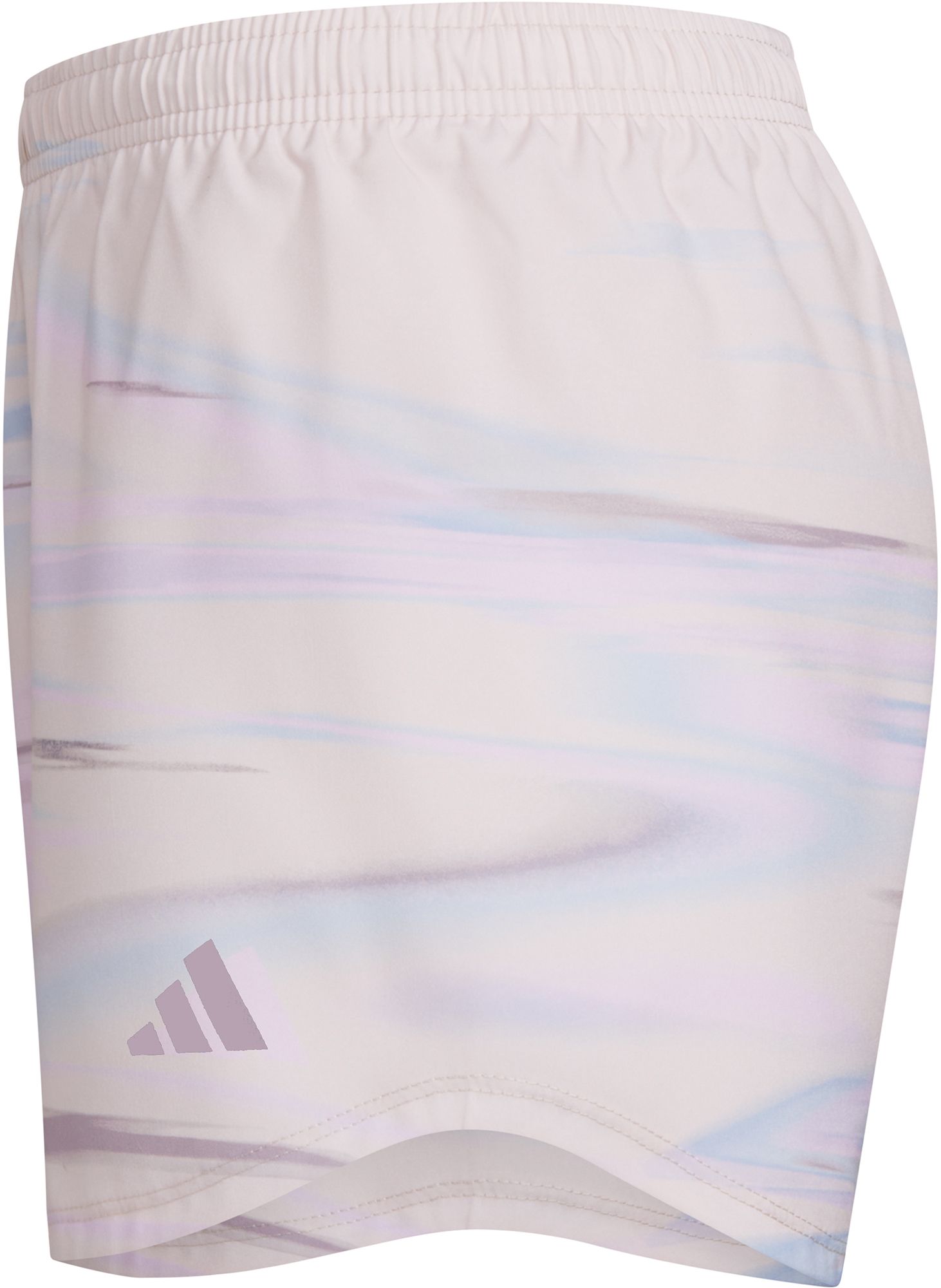 adidas Girls' AEROREADY Elastic Waistband Sublimated No Side-Seam Shorts