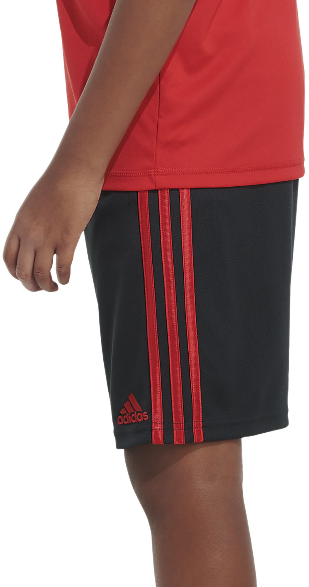 Adidas Boys' Elastic Waistband Classic 3-Stripes Shorts