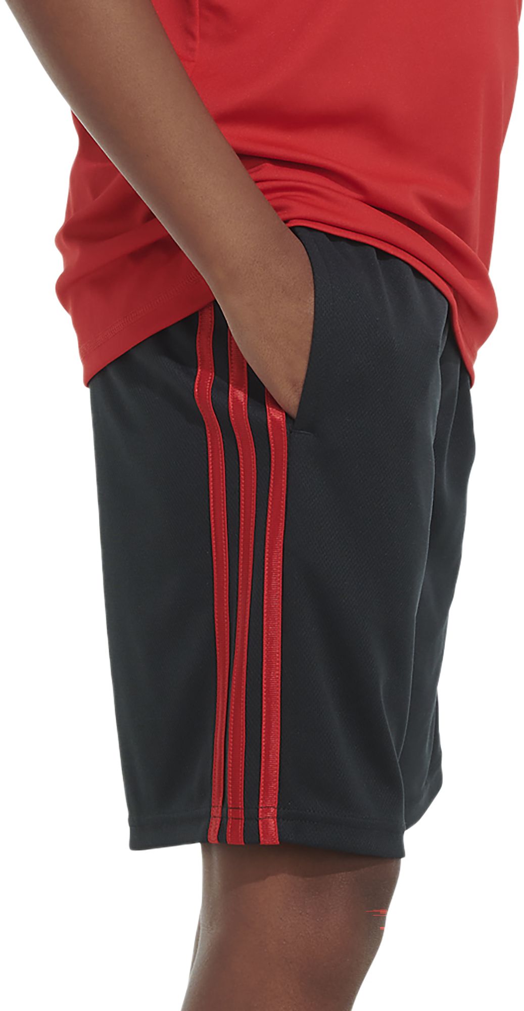 Adidas Boys' Elastic Waistband Classic 3-Stripes Shorts