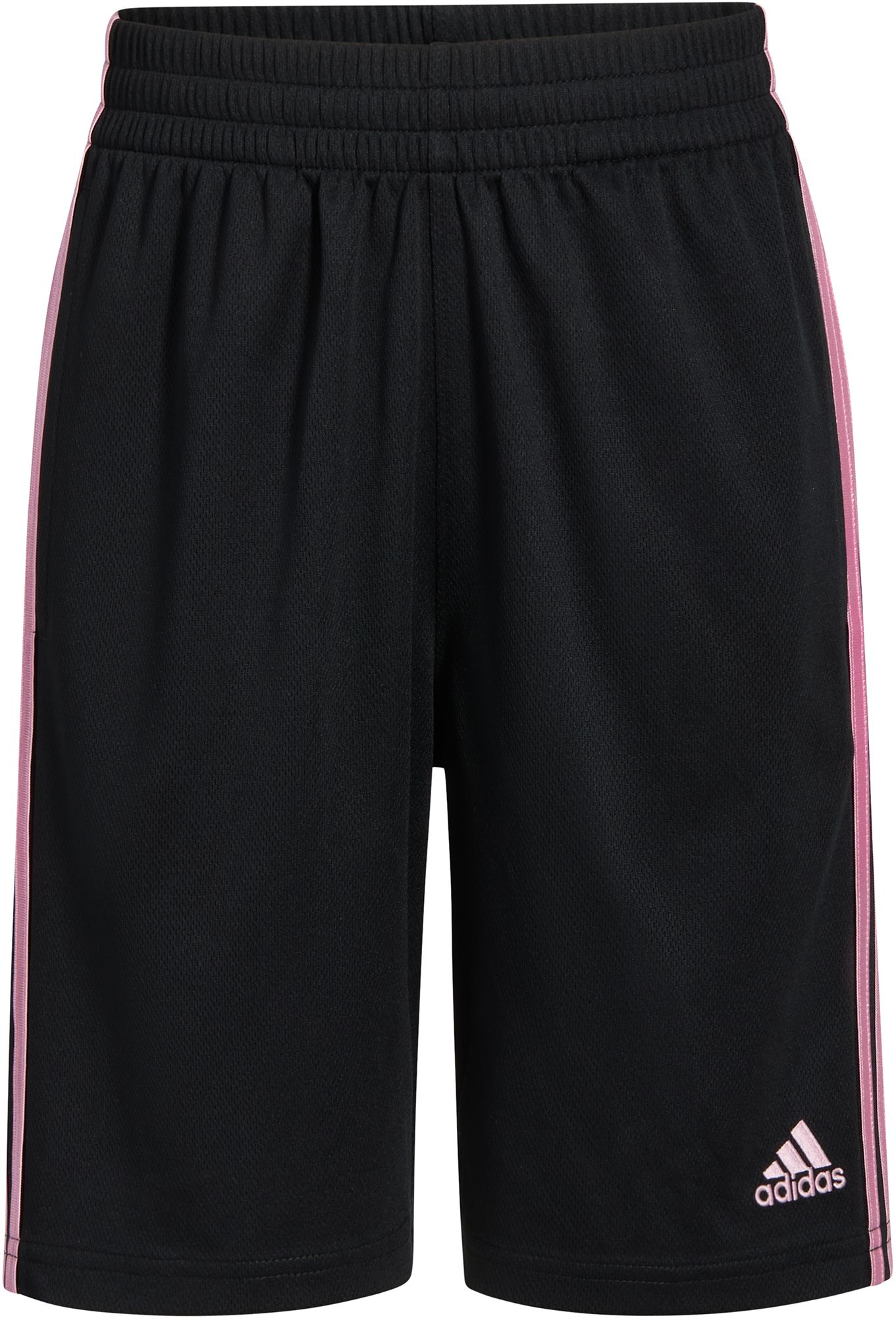 adidas Boys' Elastic Waist 3-Stripe Mesh Shorts product image