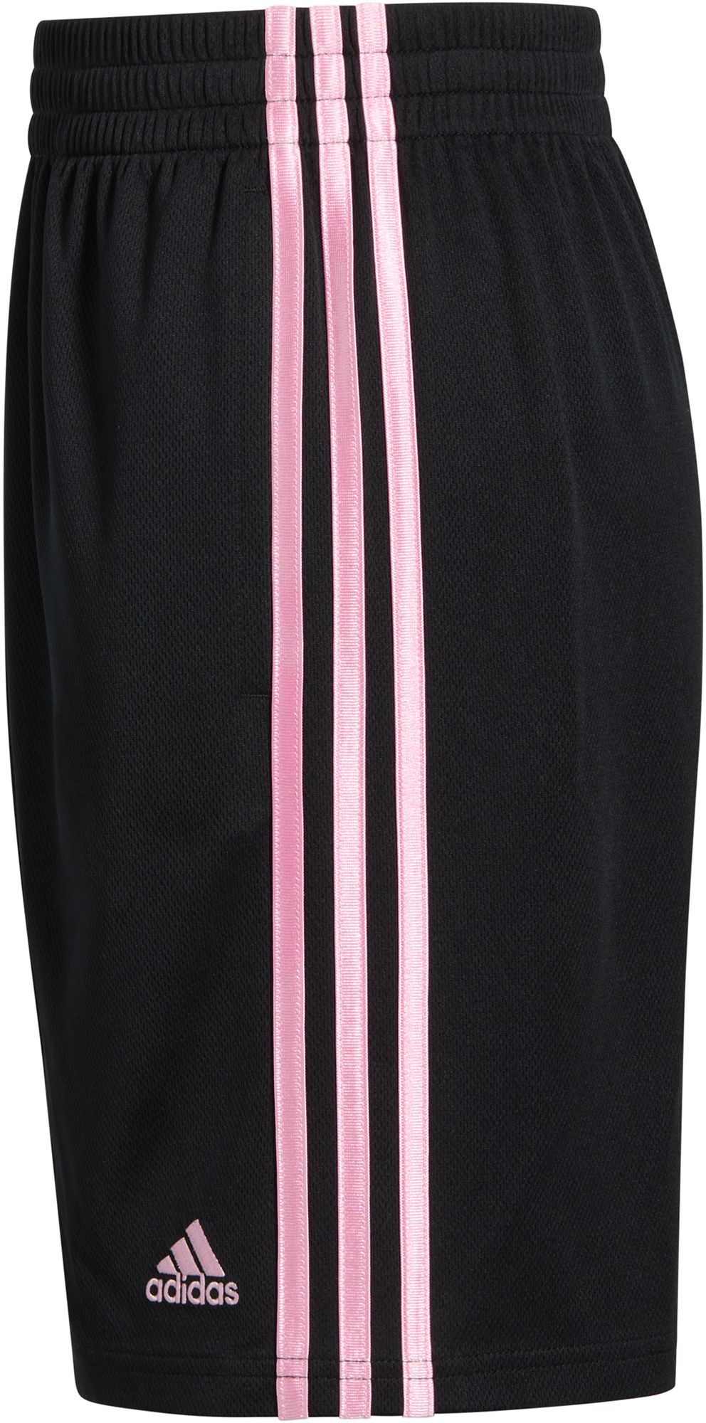adidas Boys' Elastic Waist 3-Stripe Mesh Shorts product image