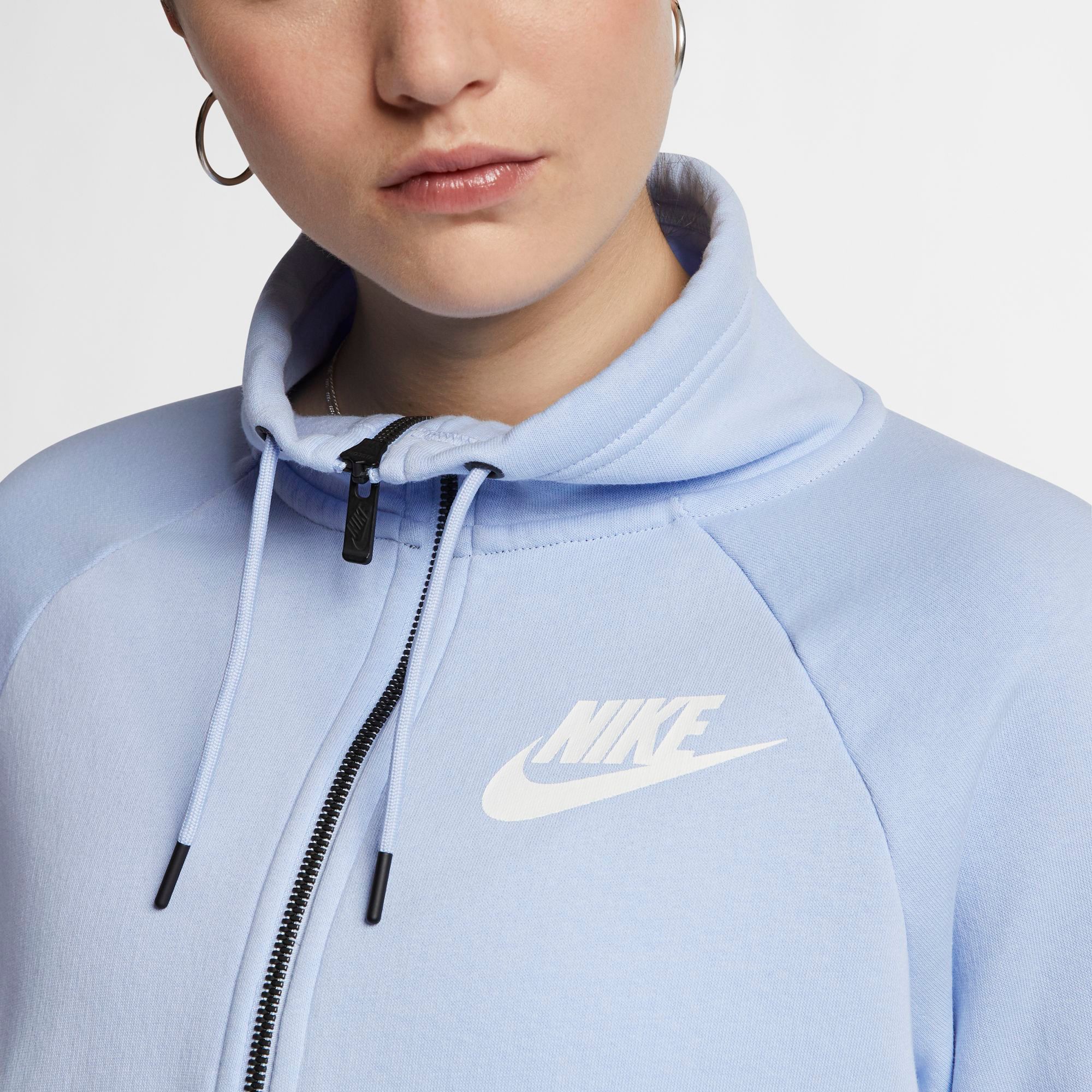 nike femme rally half zip