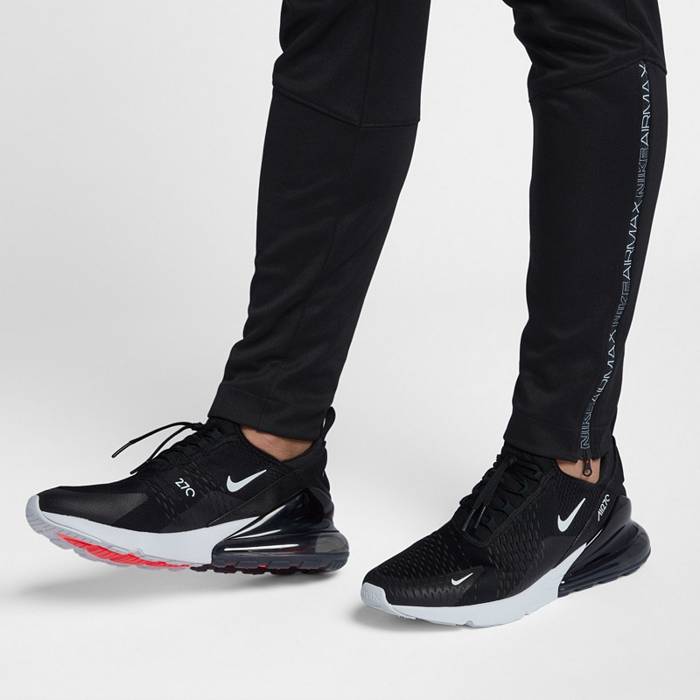 Nike Air Max 270 Black/Anthracite/White/Solar Red Men's Shoe