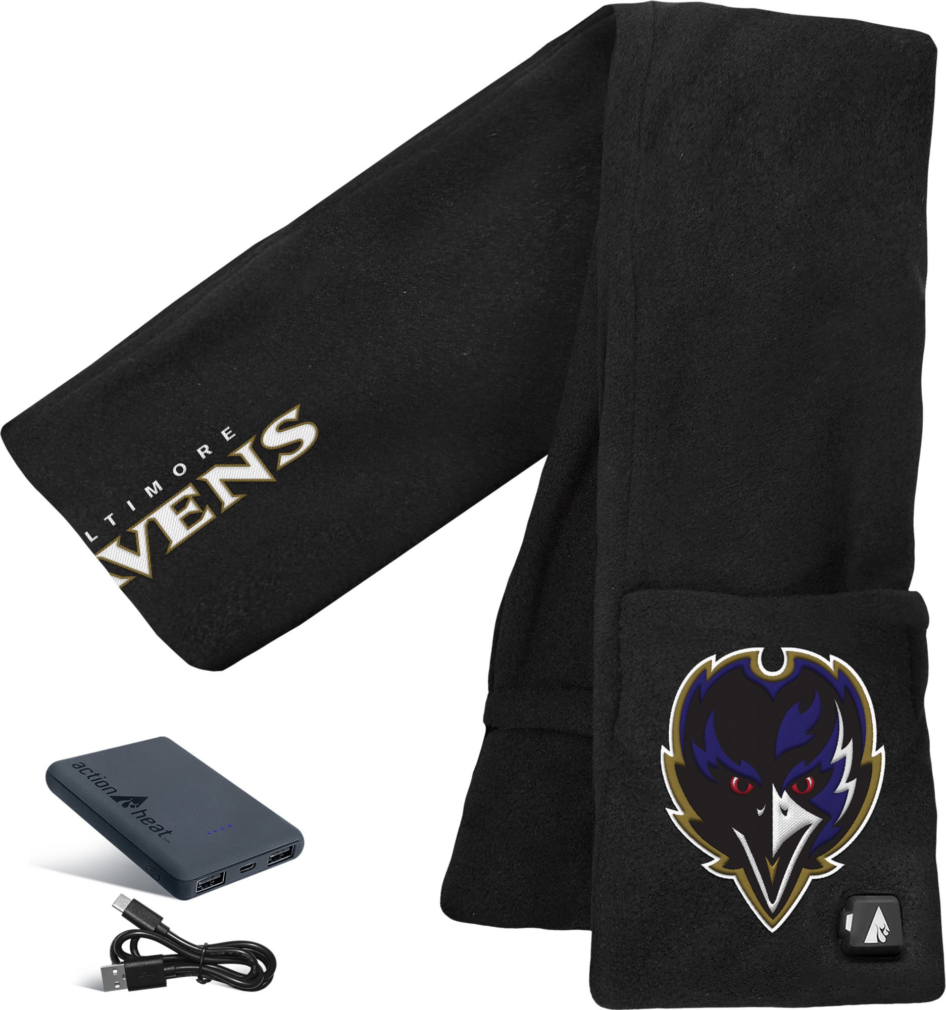 ActionHeat Baltimore Ravens 5V Battery Heated Scarf product image