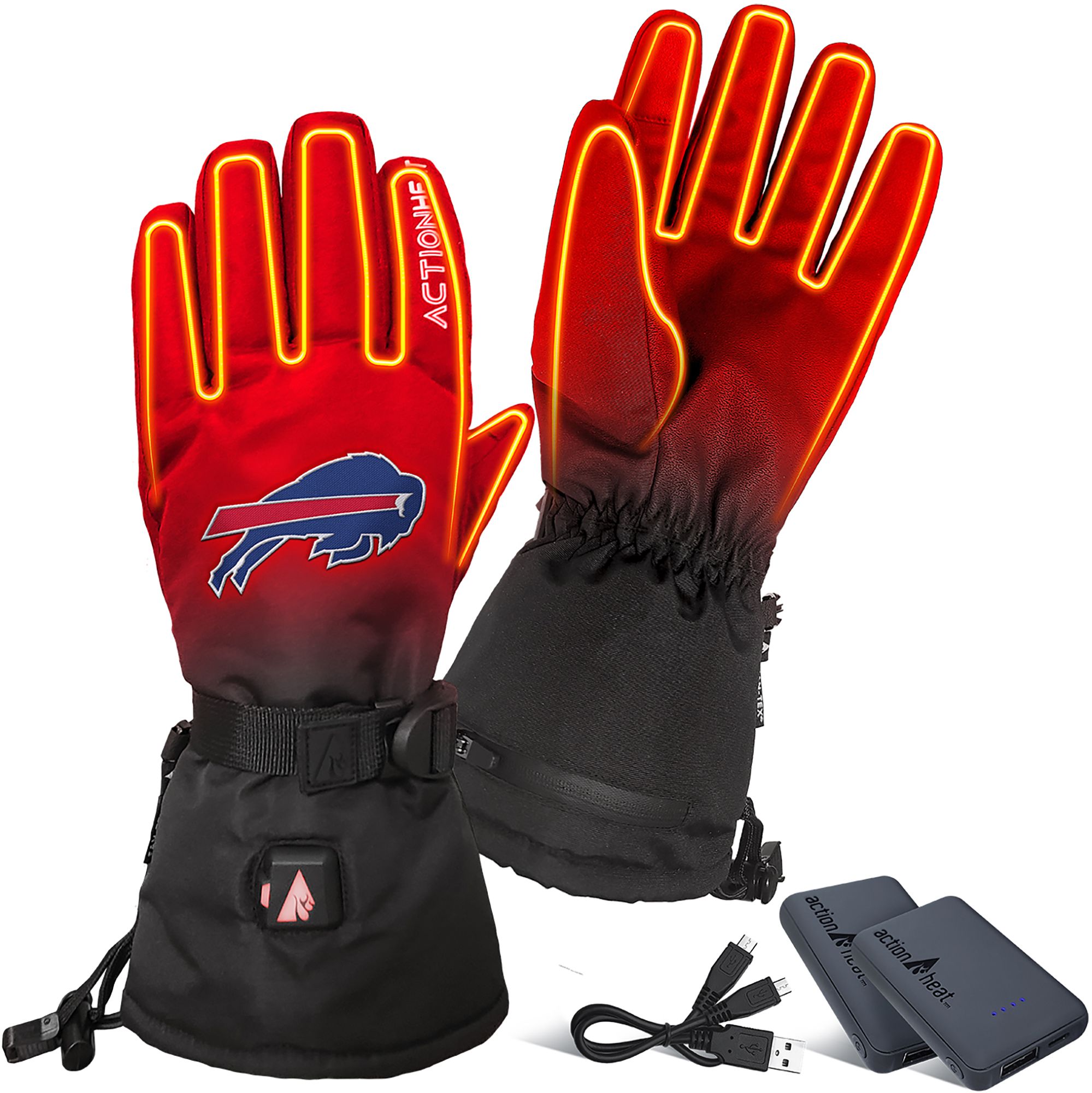 ActionHeat Adult Buffalo Bills 5V Premium Battery Heated Gloves product image