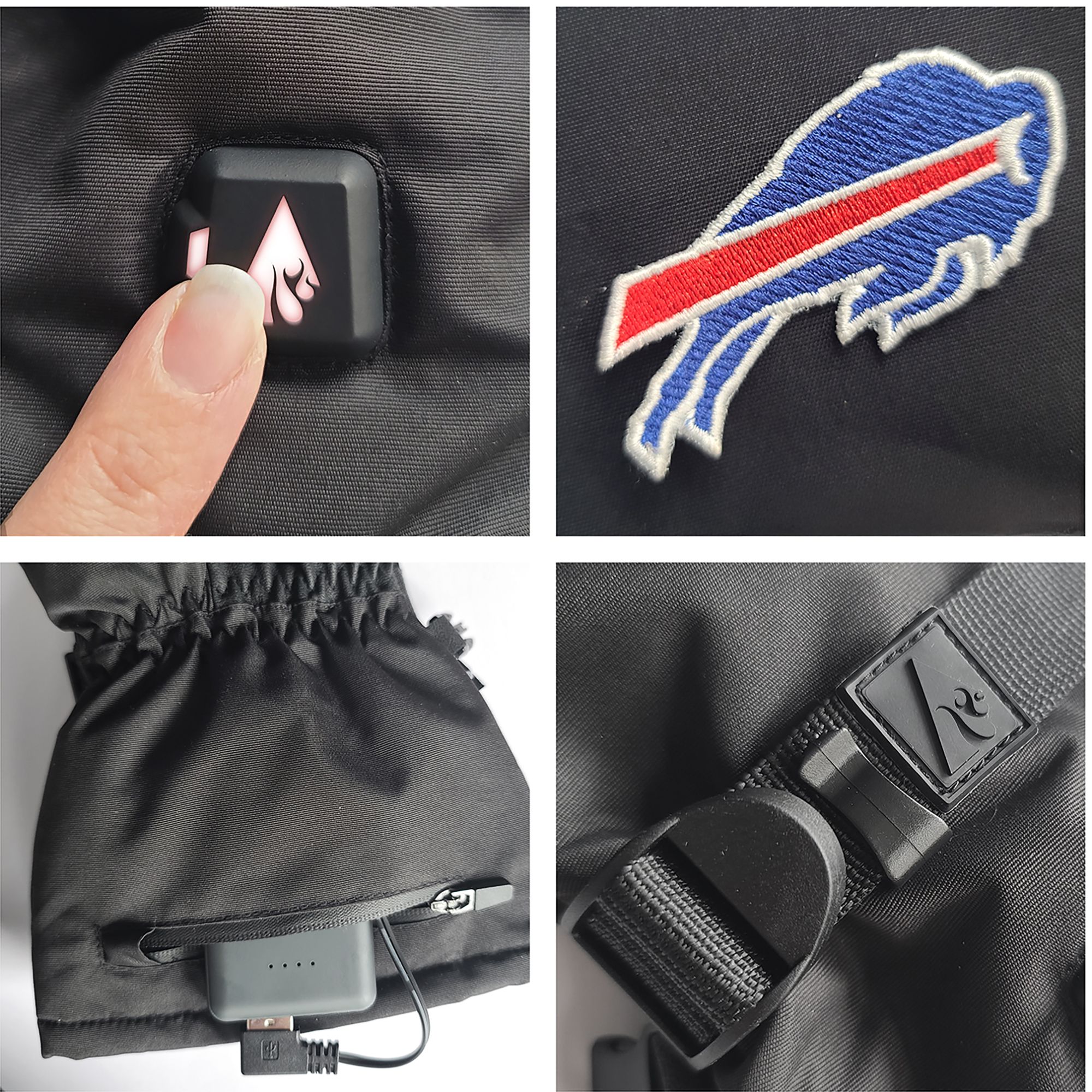 ActionHeat Adult Buffalo Bills 5V Premium Battery Heated Gloves product image