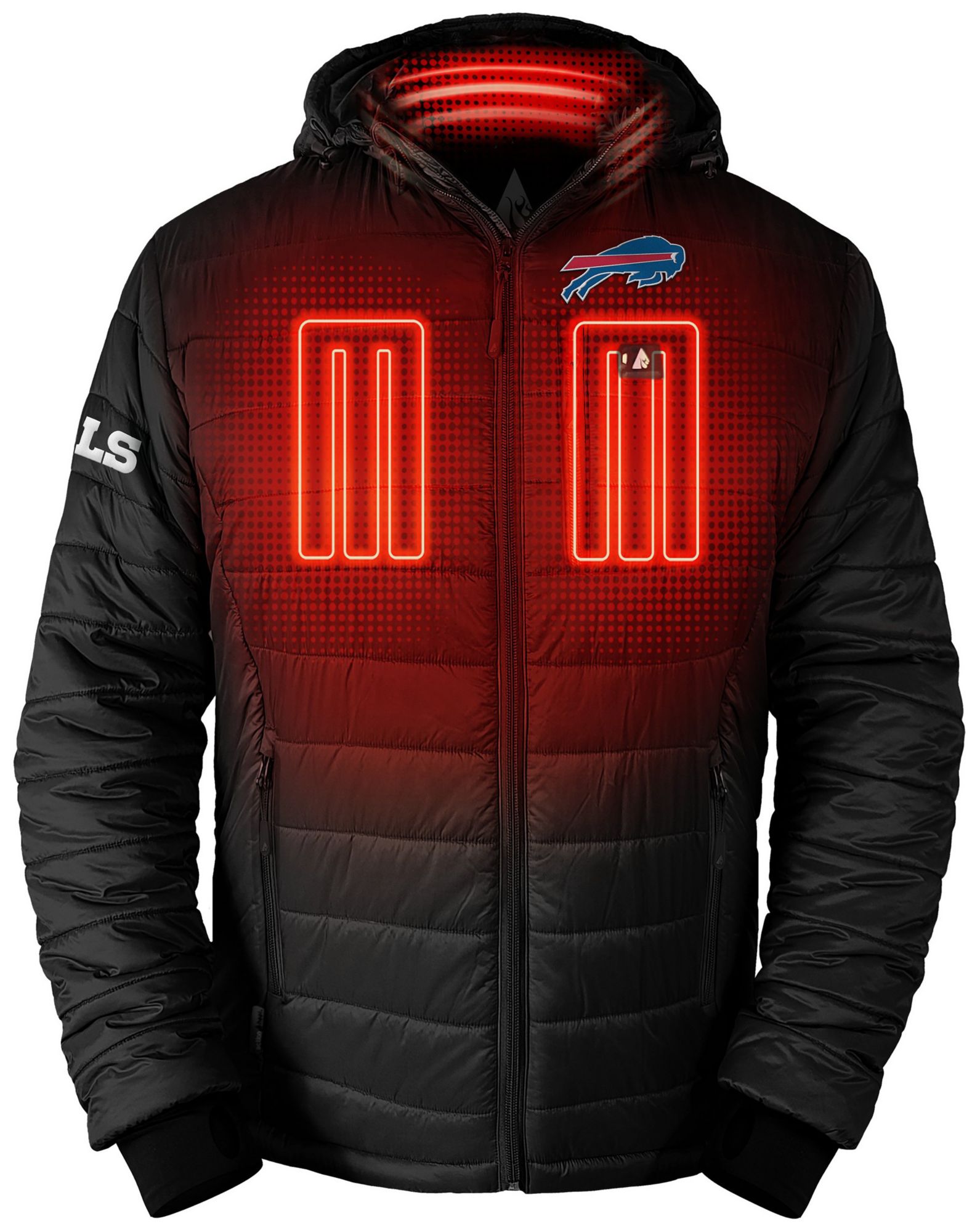 ActionHeat Men's Buffalo Bills Black 5V Battery Heated Puffer Jacket product image