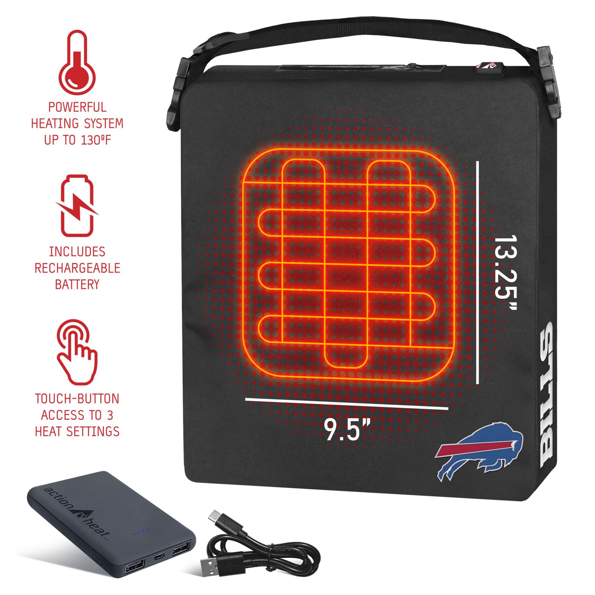 ActionHeat Buffalo Bills 5V Heated Seat Cushion product image