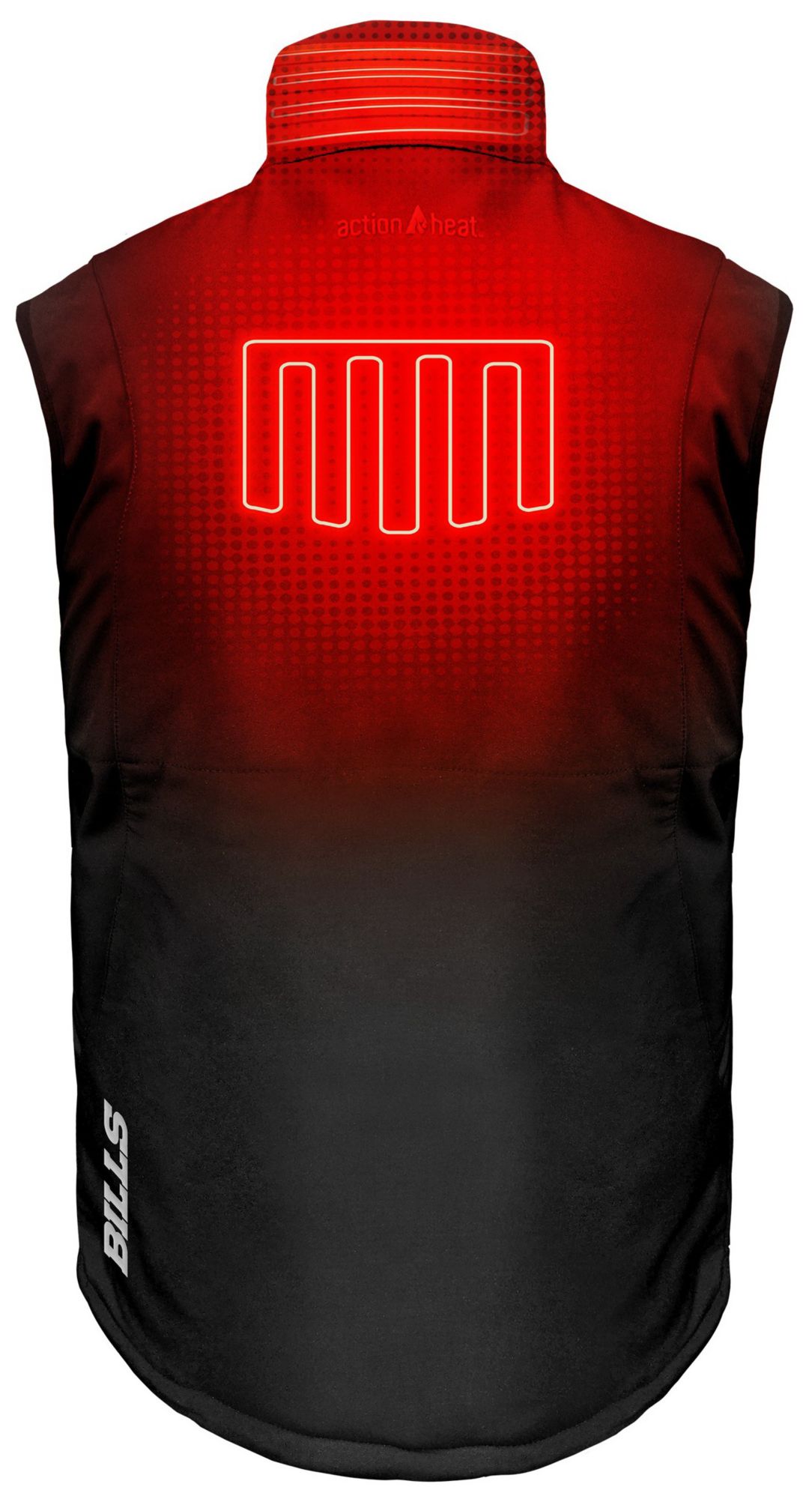 ActionHeat Men's Buffalo Bills Black 5V Battery Heated Softshell Vest product image