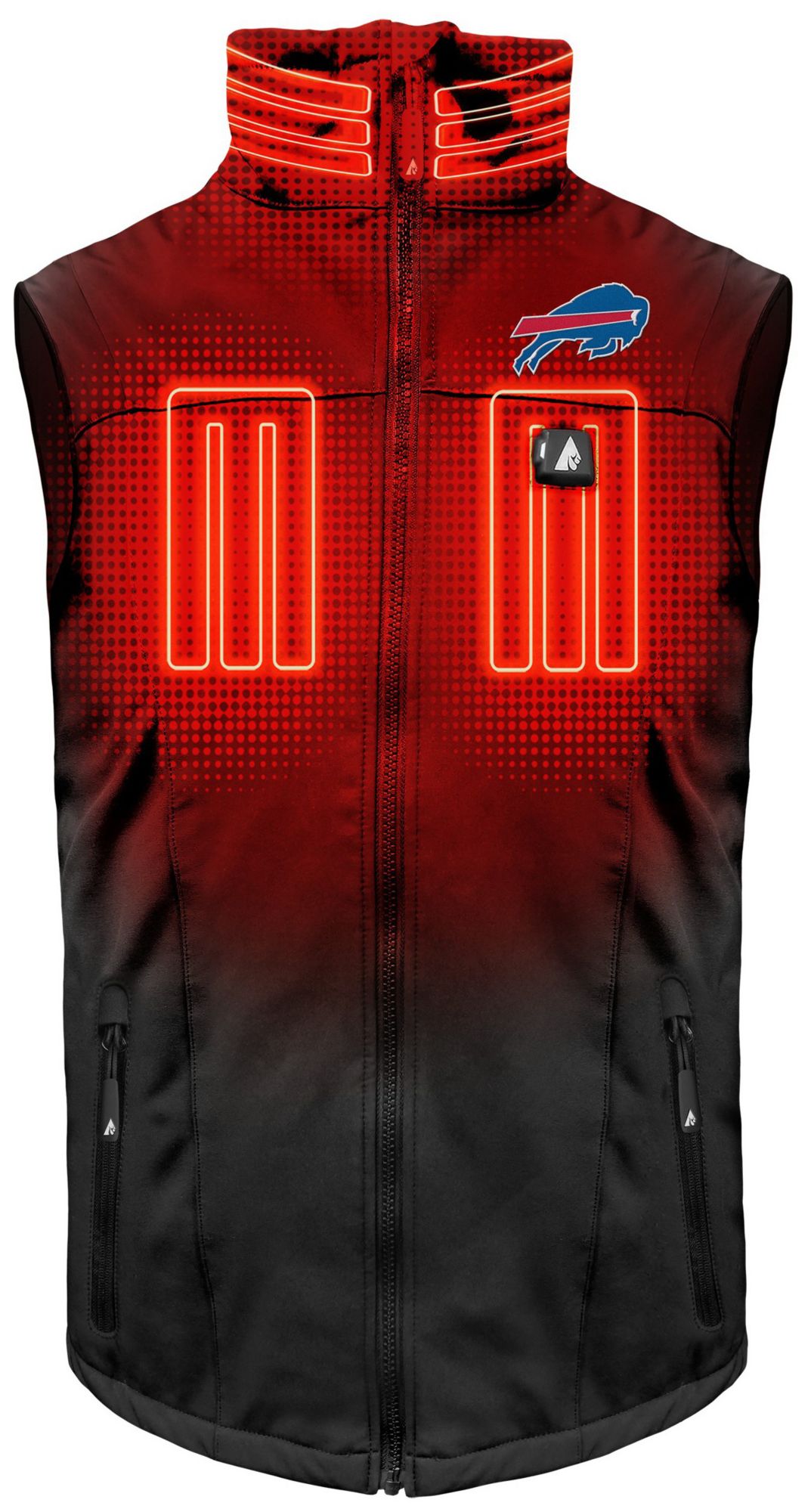 ActionHeat Men's Buffalo Bills Black 5V Battery Heated Softshell Vest product image