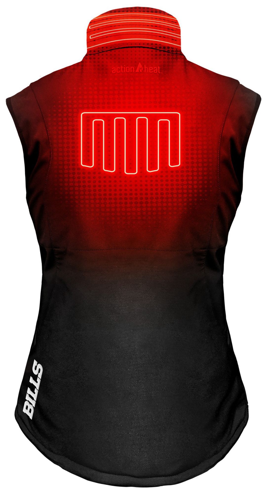 ActionHeat Women's Buffalo Bills Black 5V Battery Heated Softshell Vest product image