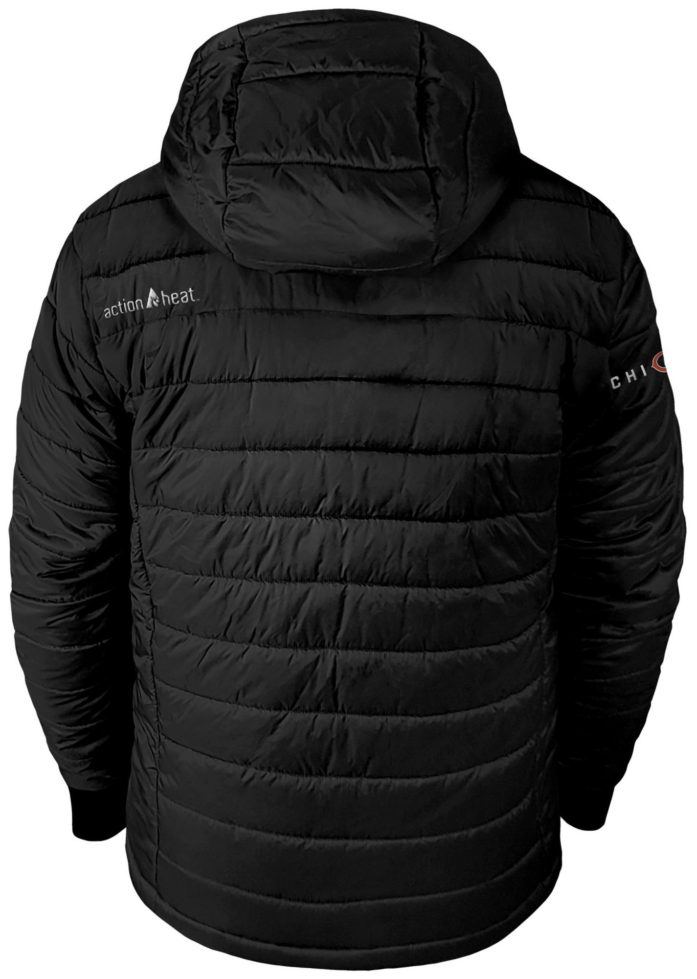 ActionHeat Men's Chicago Bears Black 5V Battery Heated Puffer Jacket product image