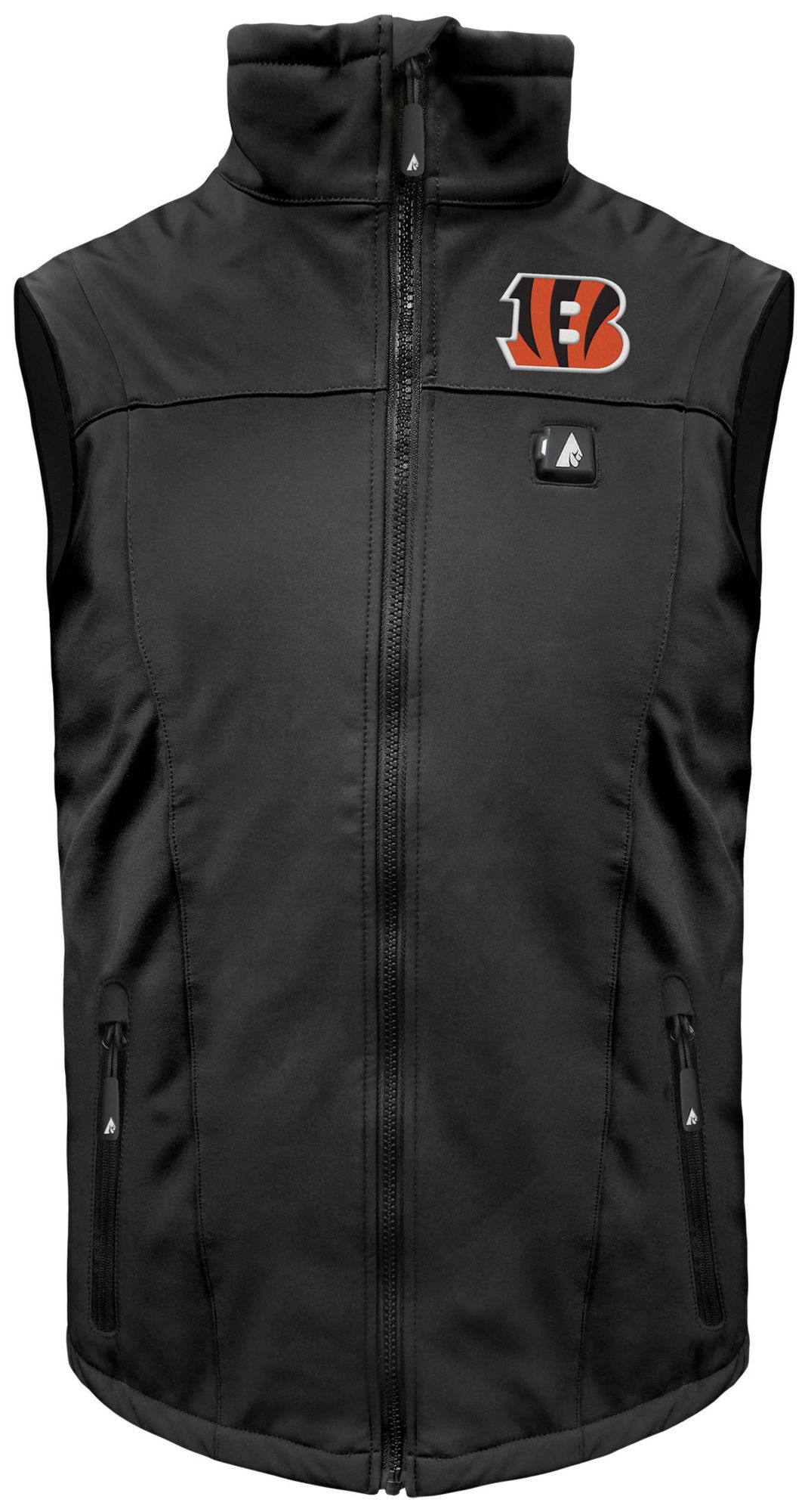 ActionHeat Men's Cincinnati Bengals Black 5V Battery Heated Softshell Vest product image