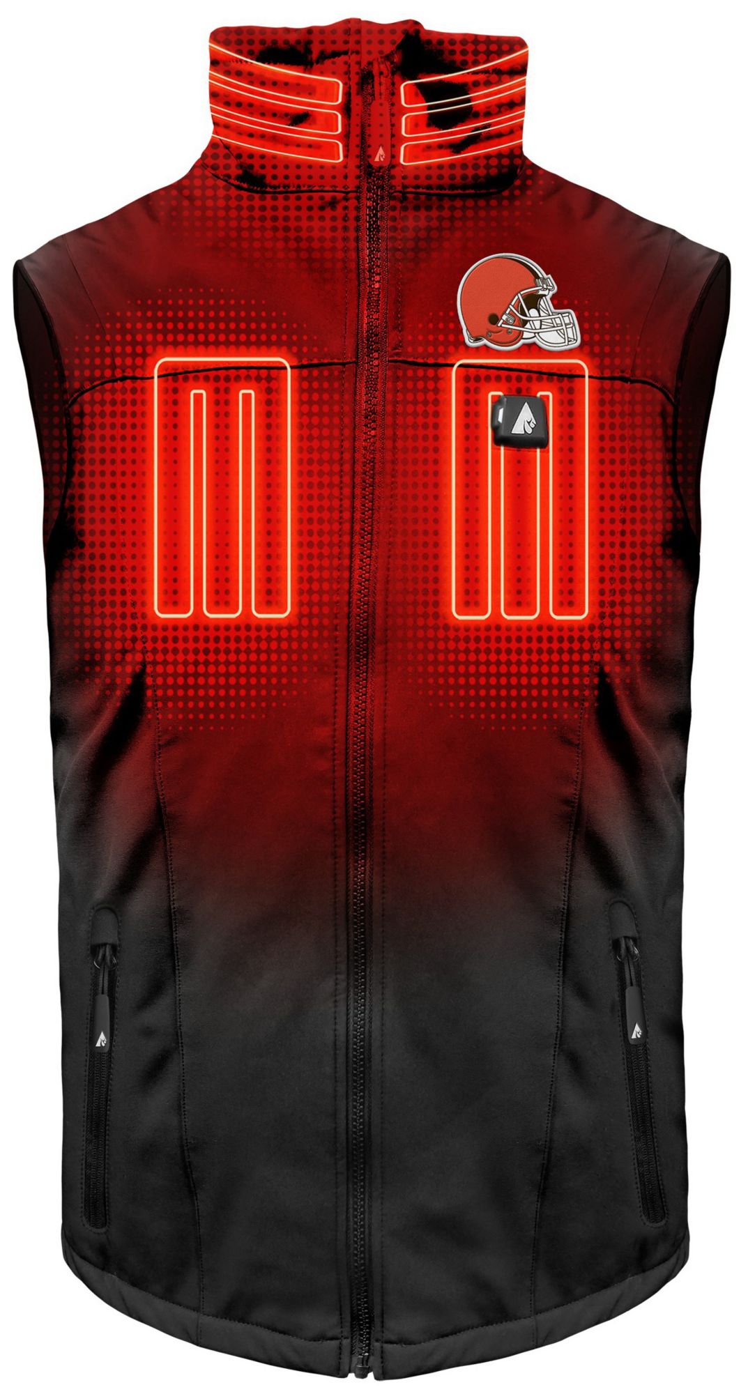 ActionHeat Men's Cleveland Browns Black 5V Battery Heated Softshell Vest product image