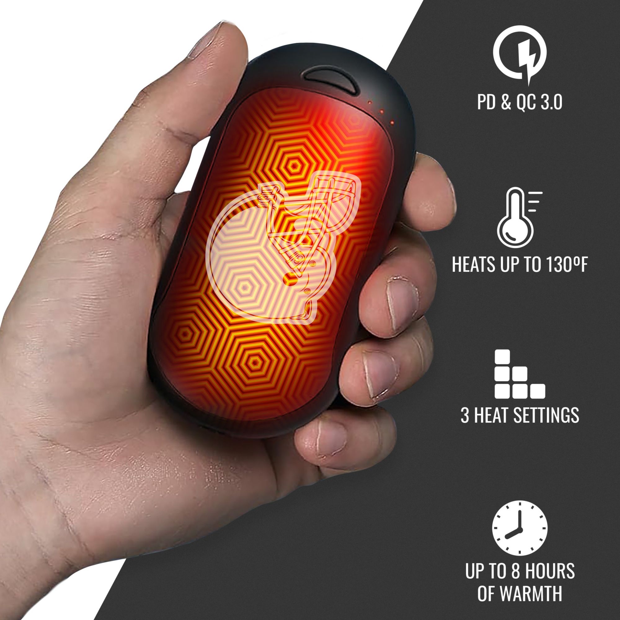 ActionHeat Cleveland Browns Rechargeable Hand Warmer - Single product image