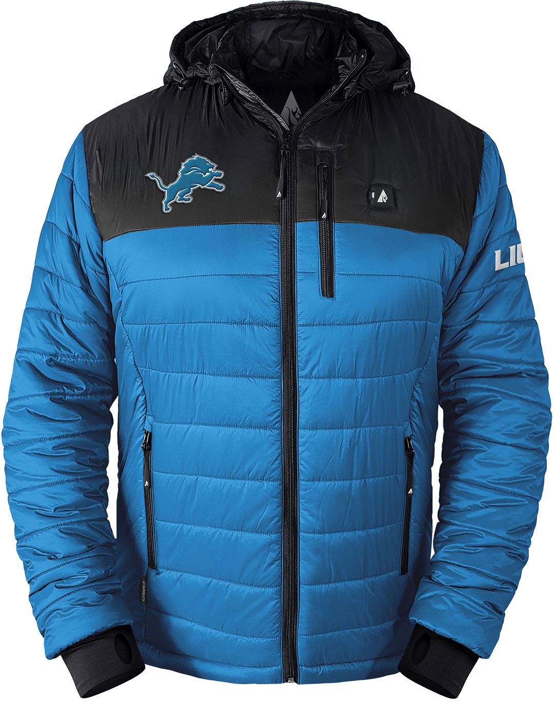 ActionHeat Men's Detroit Lions Blue Puffer Jacket product image