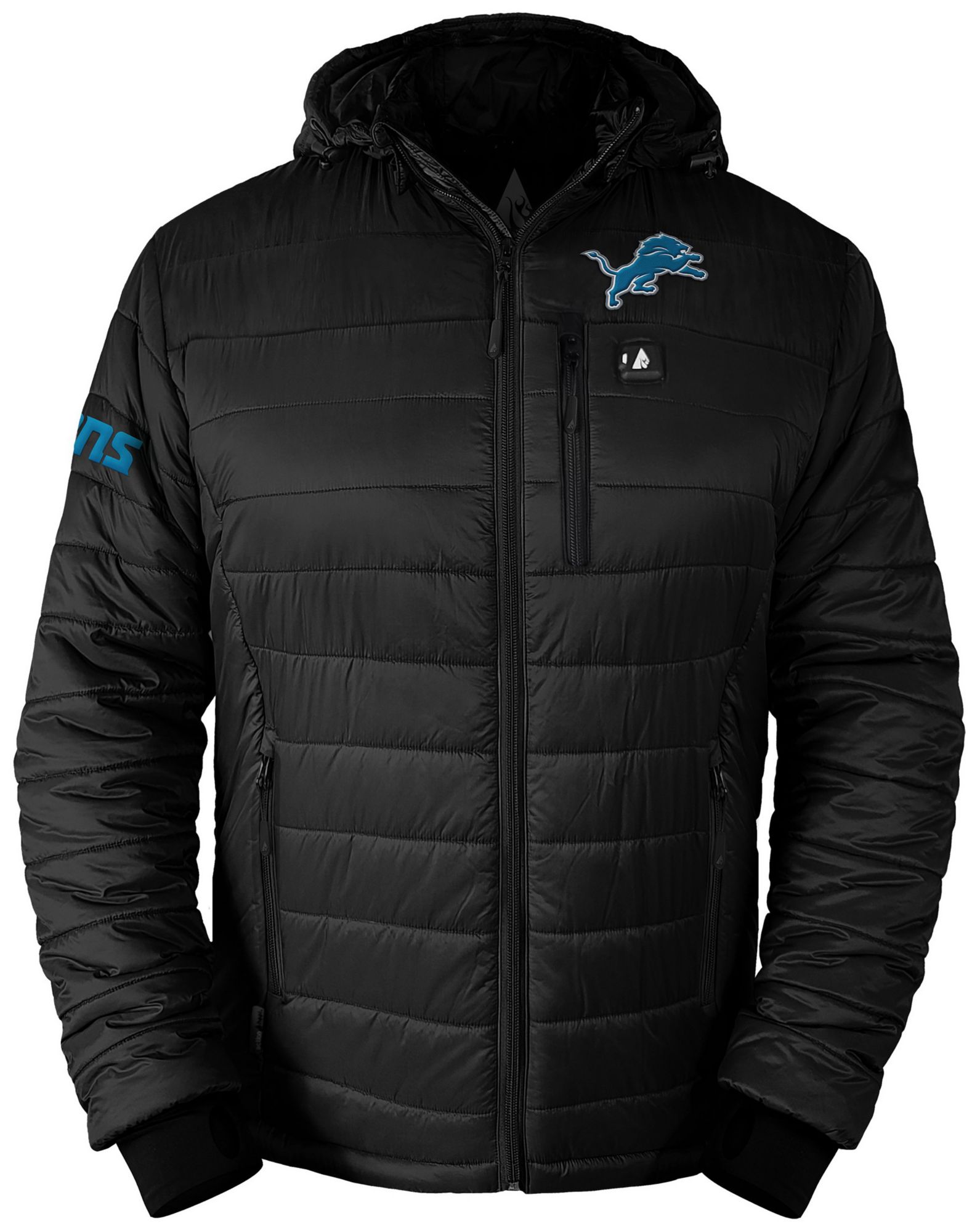 ActionHeat Men's Detroit Lions Black 5V Battery Heated Puffer Jacket product image