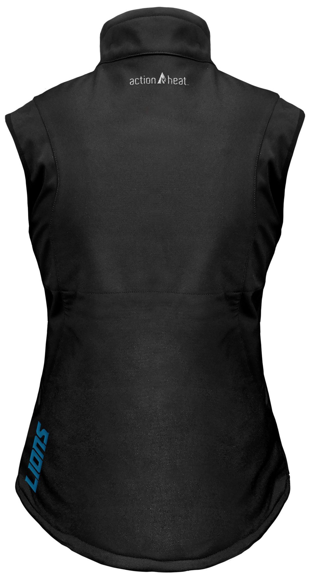 ActionHeat Women's Detroit Lions Black 5V Battery Heated Softshell Vest product image