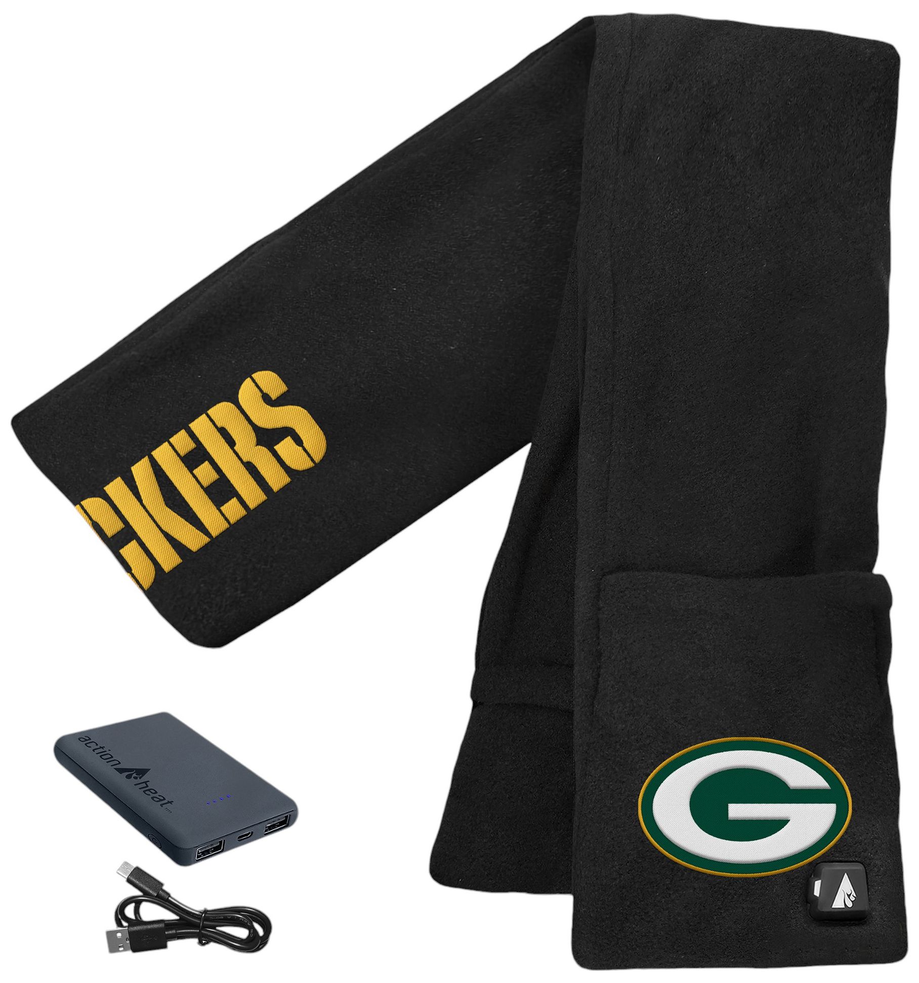 ActionHeat Green Bay Packers 5V Battery Heated Scarf product image