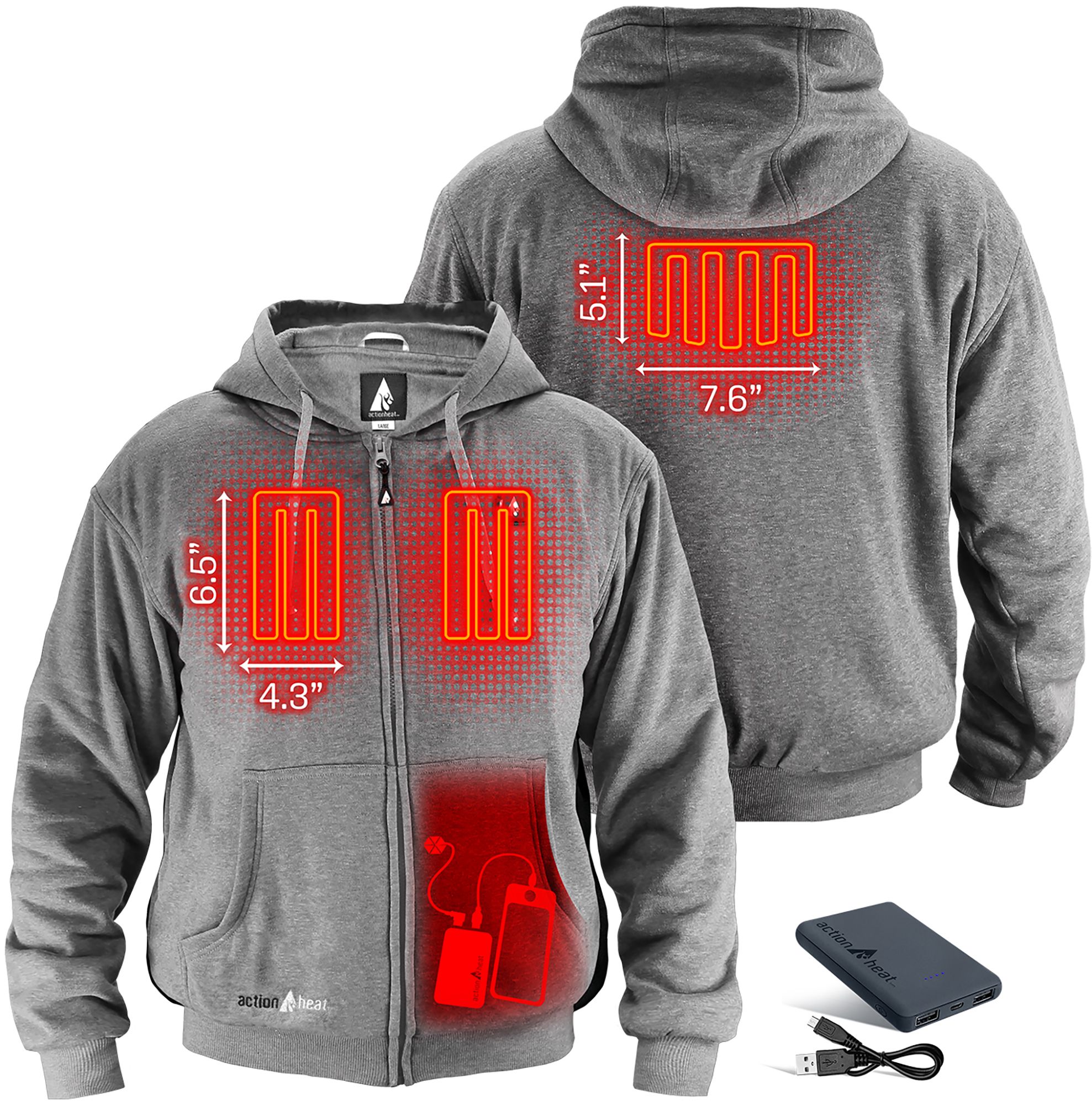 ActionHeat Men's 5V Battery Heated Hoodie product image