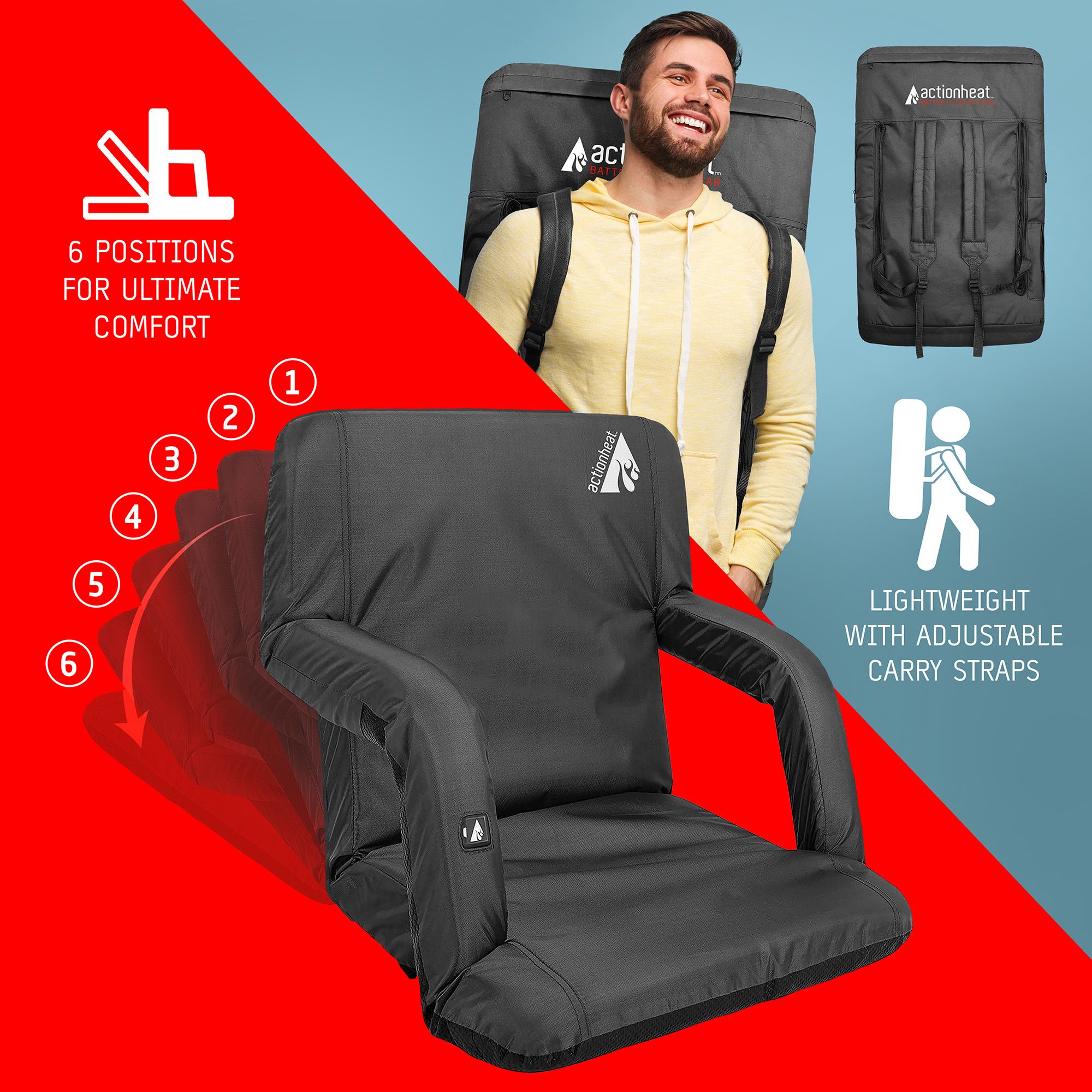 ActionHeat 5V Heated Folding Bleacher Seat product image