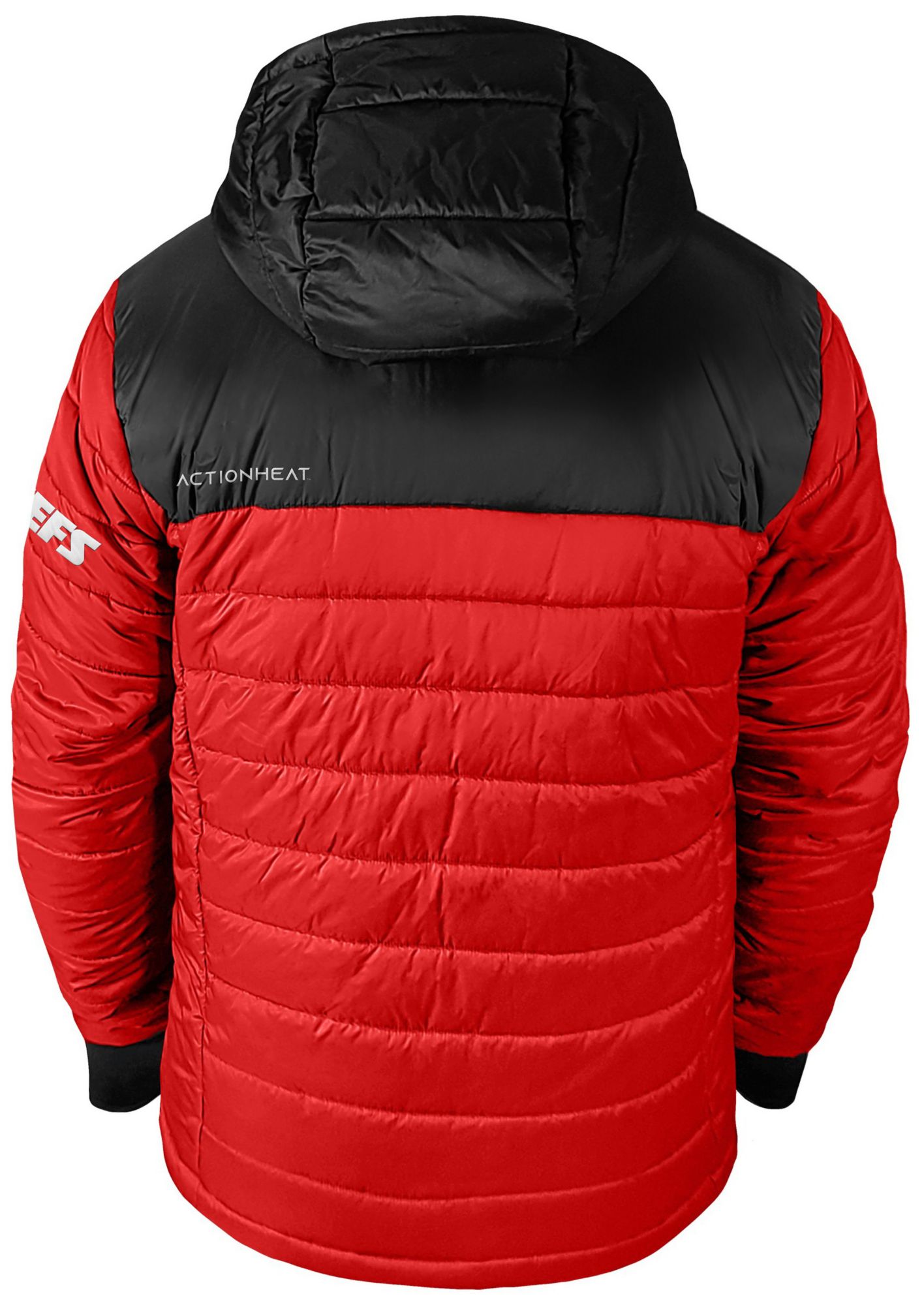 ActionHeat Men's Kansas City Chiefs Red 5V Battery Heated Puffer Jacket product image