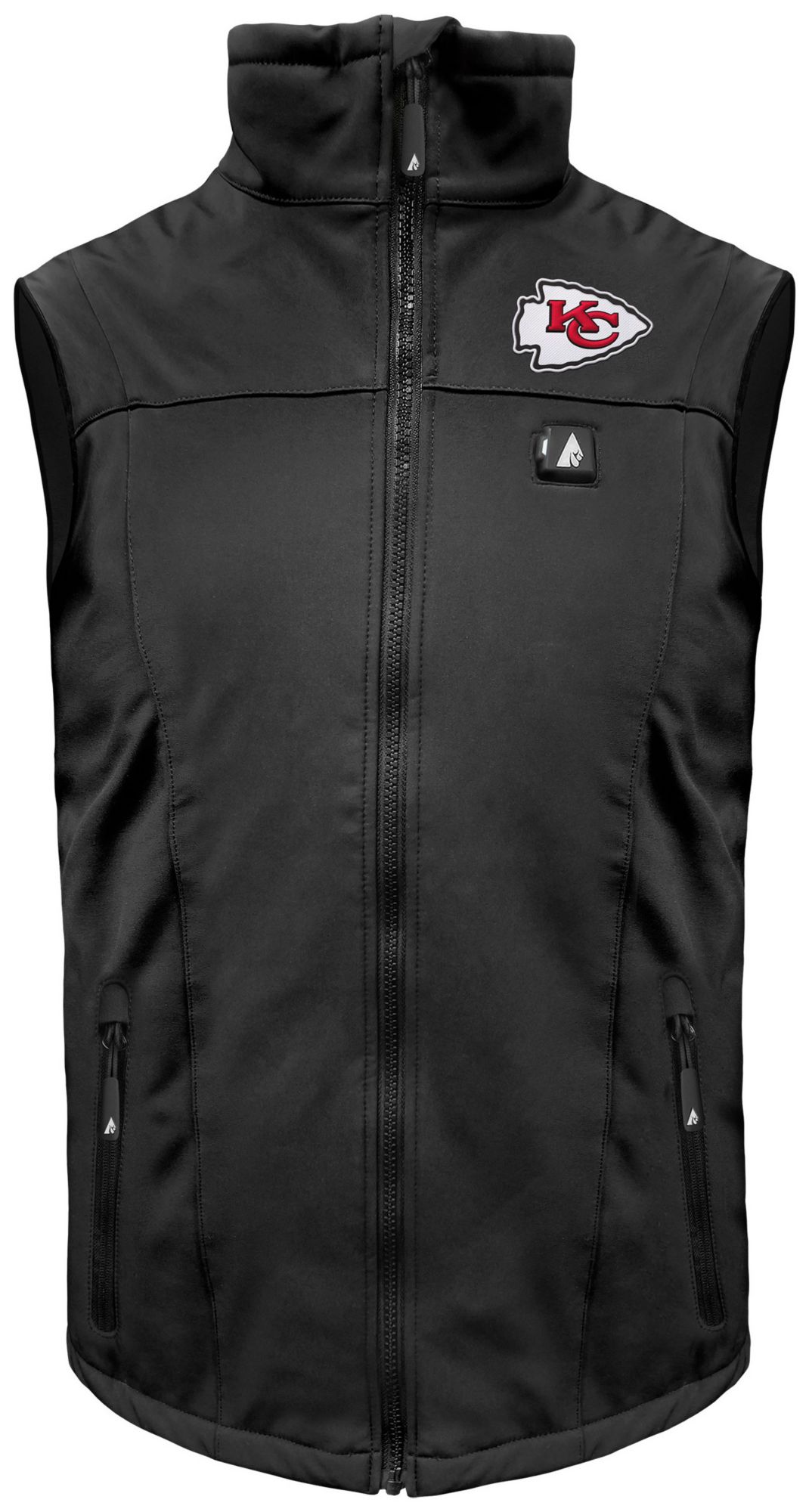 ActionHeat Men's Kansas City Chiefs Black 5V Battery Heated Softshell Vest product image