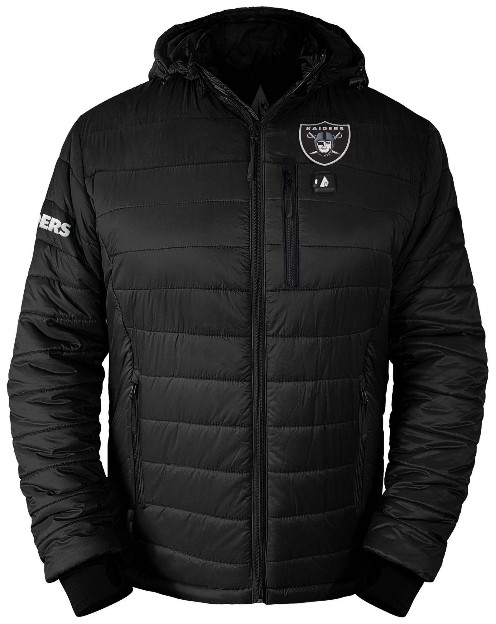 ActionHeat Men's Las Vegas Raiders Black 5V Battery Heated Puffer Jacket product image