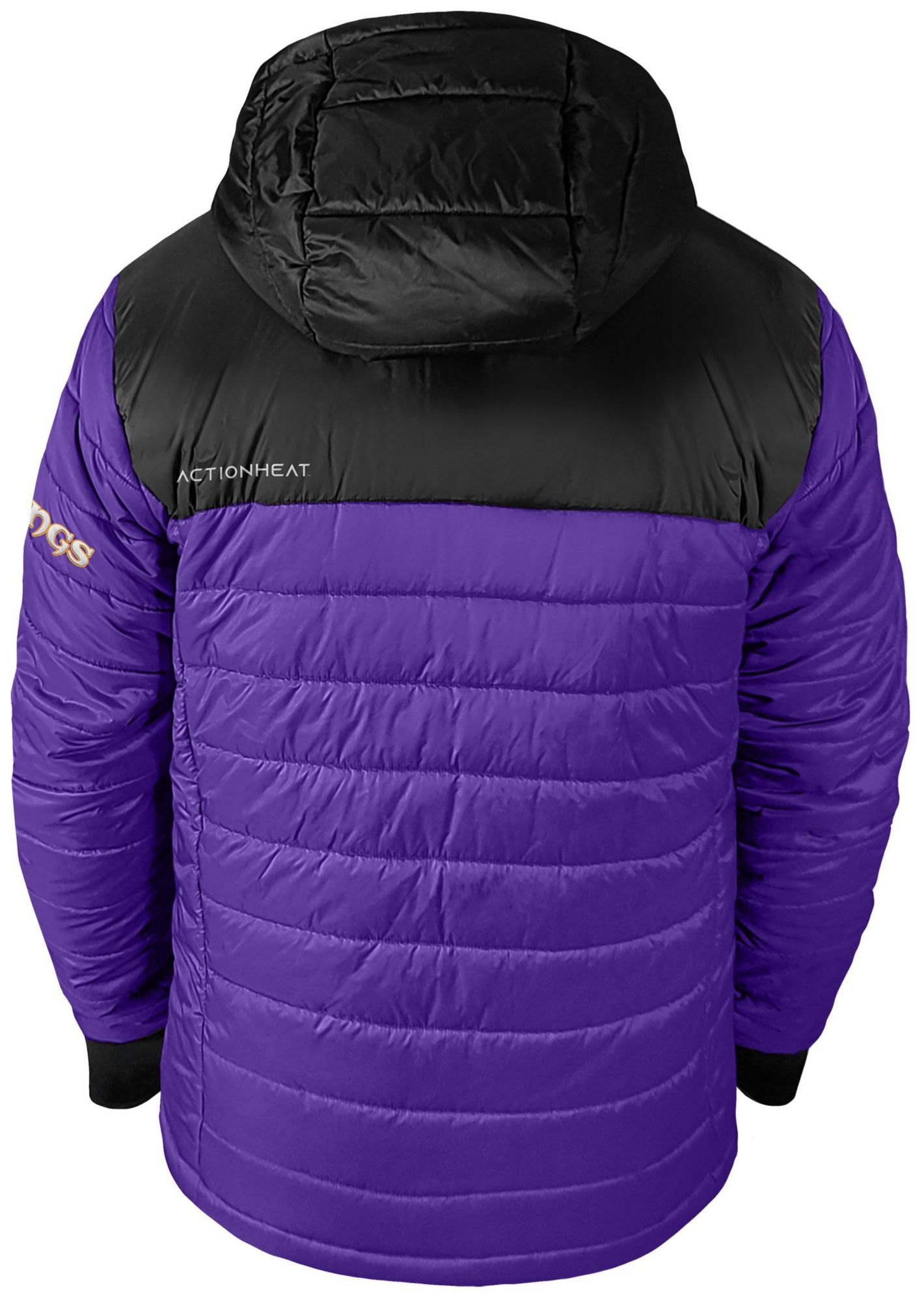 ActionHeat Men's Minnesota Vikings Purple 5V Battery Heated Puffer Jacket product image