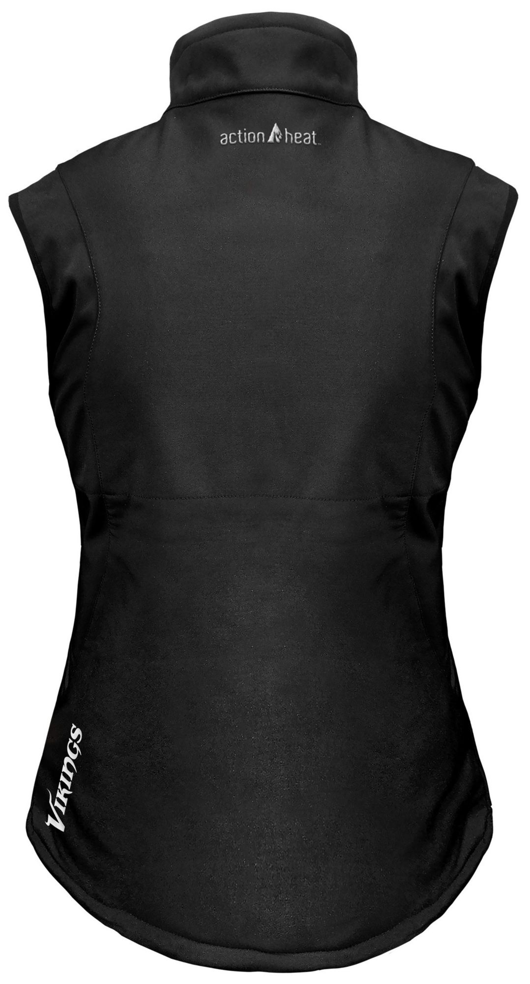ActionHeat Women's Minnesota Vikings Black 5V Battery Heated Softshell Vest product image