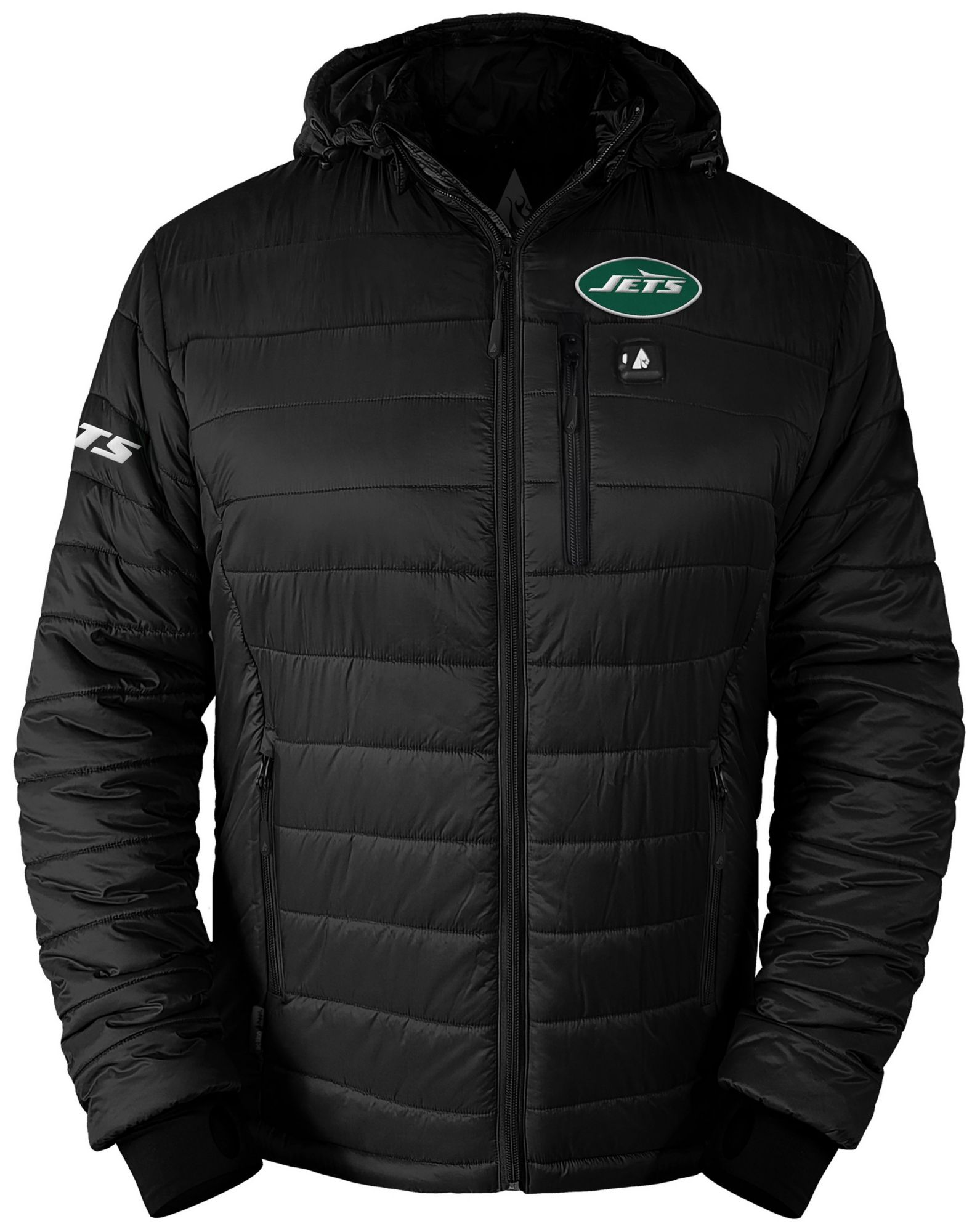 ActionHeat Men's New York Jets Black 5V Battery Heated Puffer Jacket product image