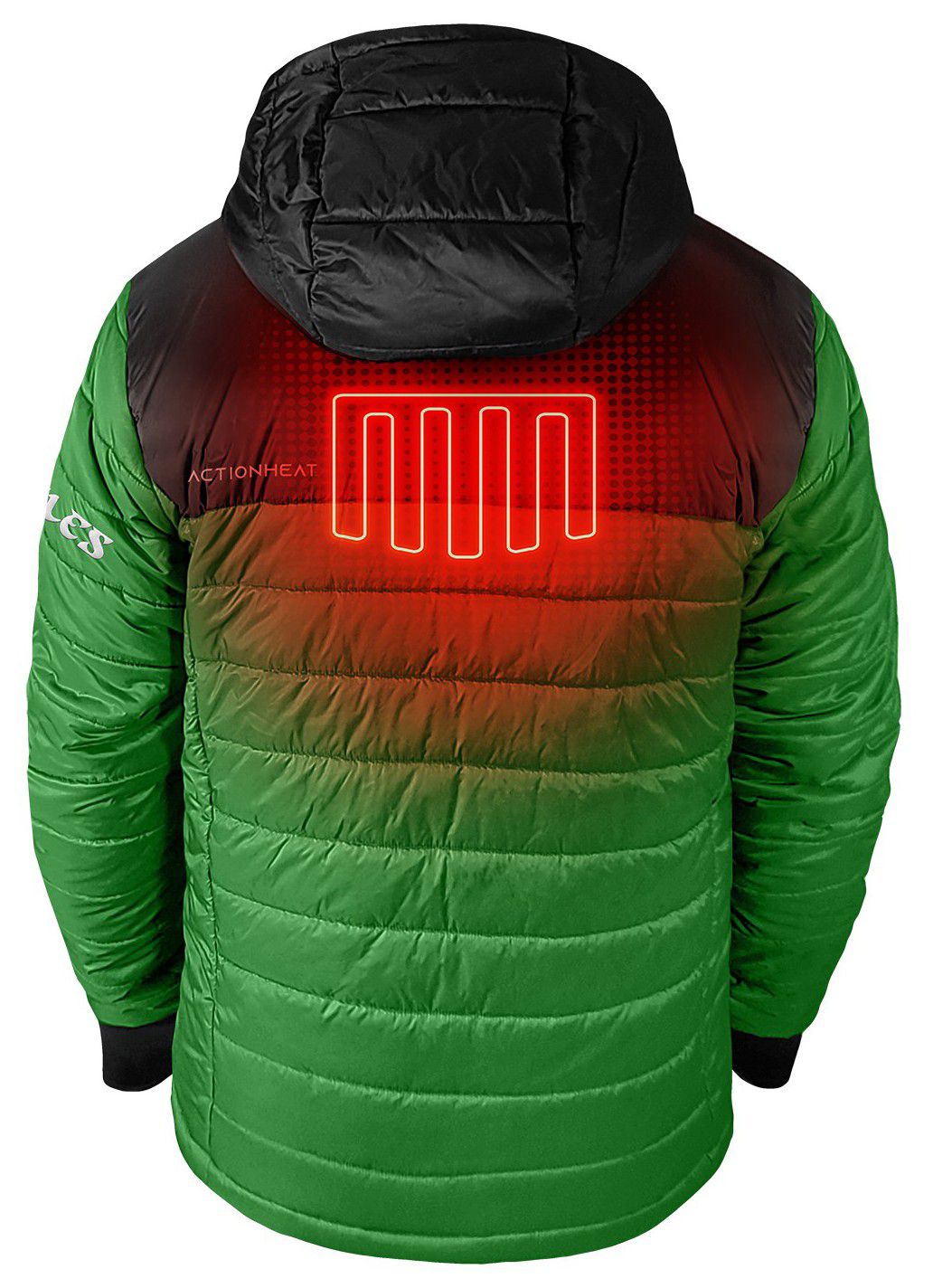 ActionHeat Men's Philadelphia Eagles Green 5V Battery Heated Puffer Jacket product image