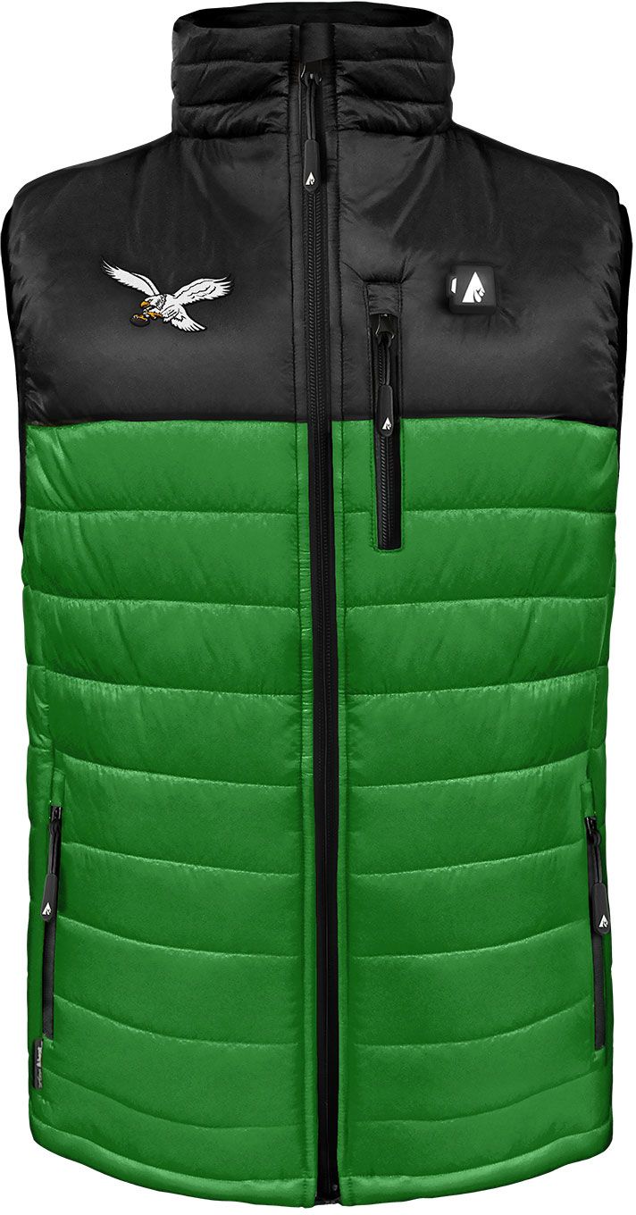 ActionHeat Men's Philadelphia Eagles Green 5V Battery Heated Softshell Vest product image