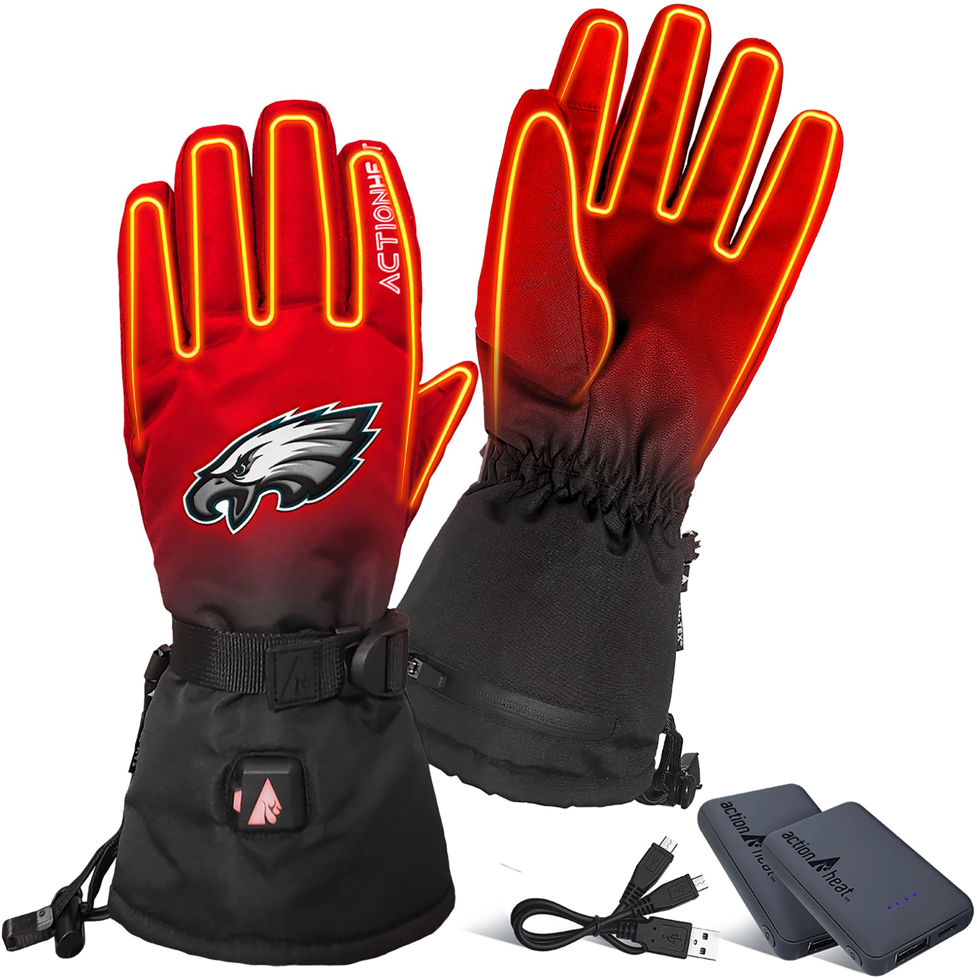 ActionHeat Adult Philadelphia Eagles 5V Premium Battery Heated Gloves product image