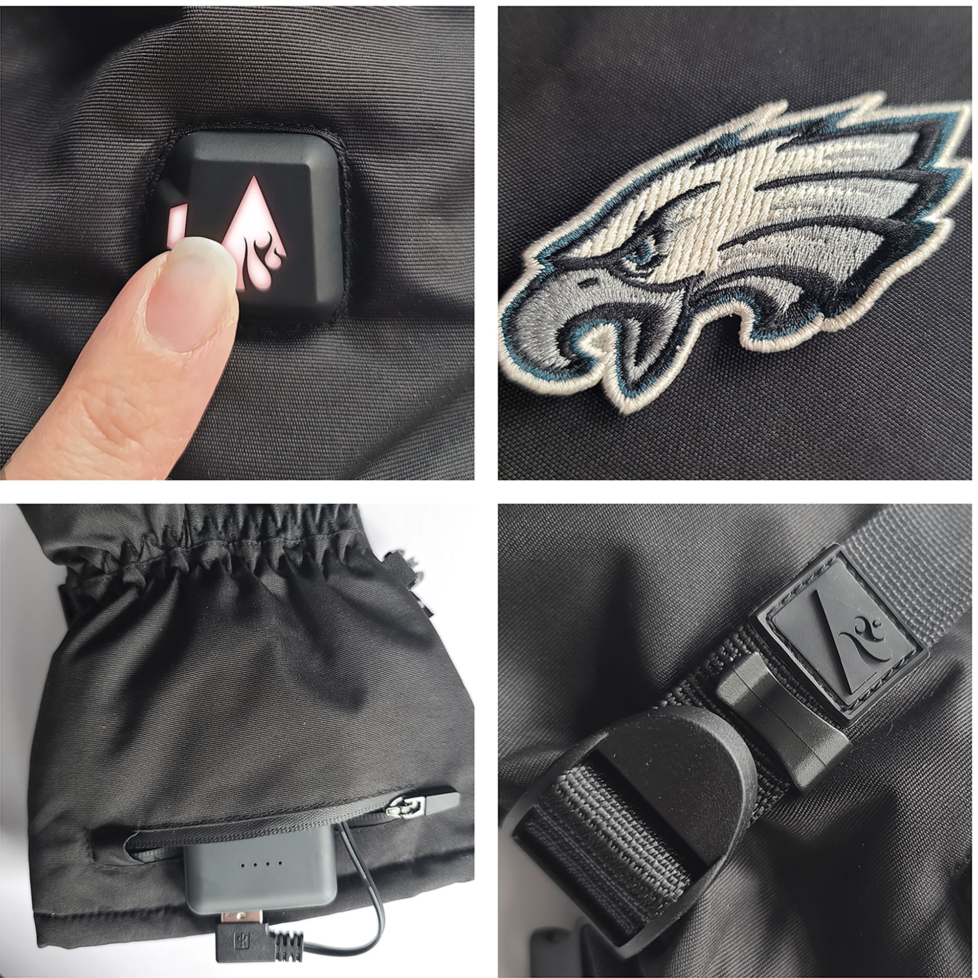 ActionHeat Adult Philadelphia Eagles 5V Premium Battery Heated Gloves product image