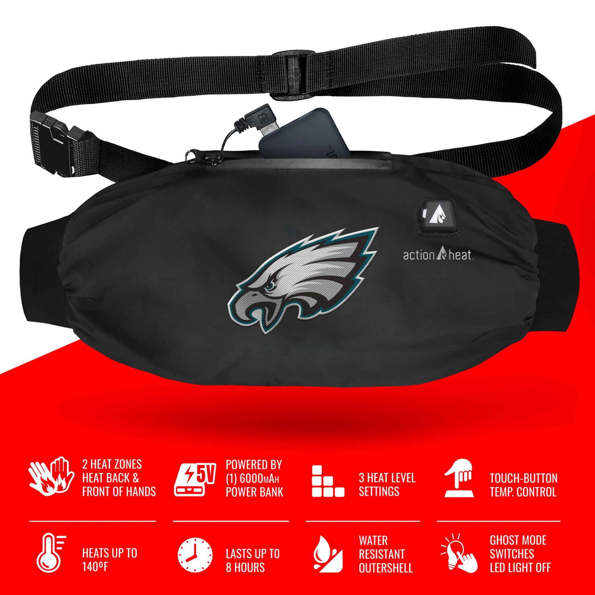 ActionHeat Philadelphia Eagles 5V Battery Heated Hand Muff Warmer product image