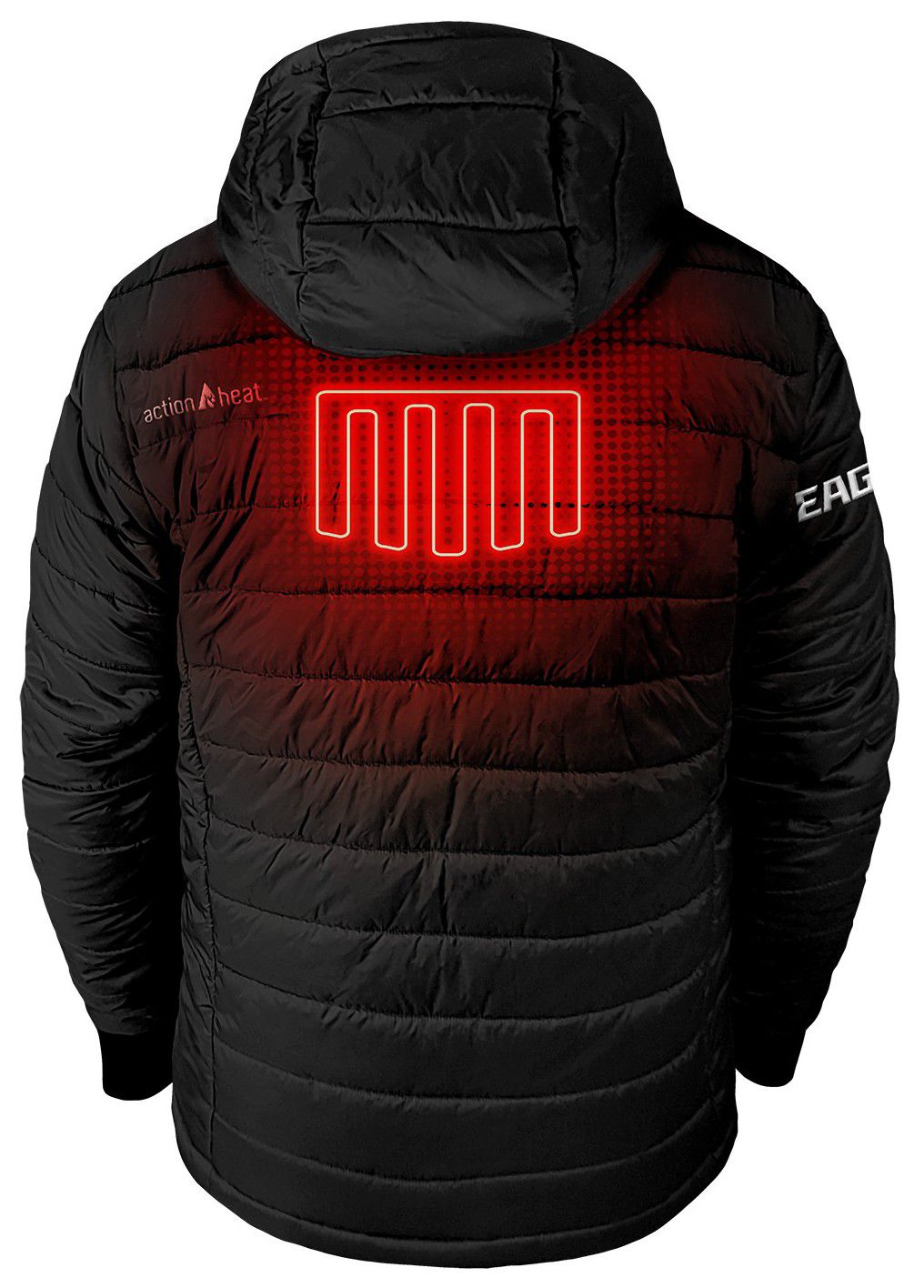 ActionHeat Men's Philadelphia Eagles Black 5V Battery Heated Softshell Vest product image