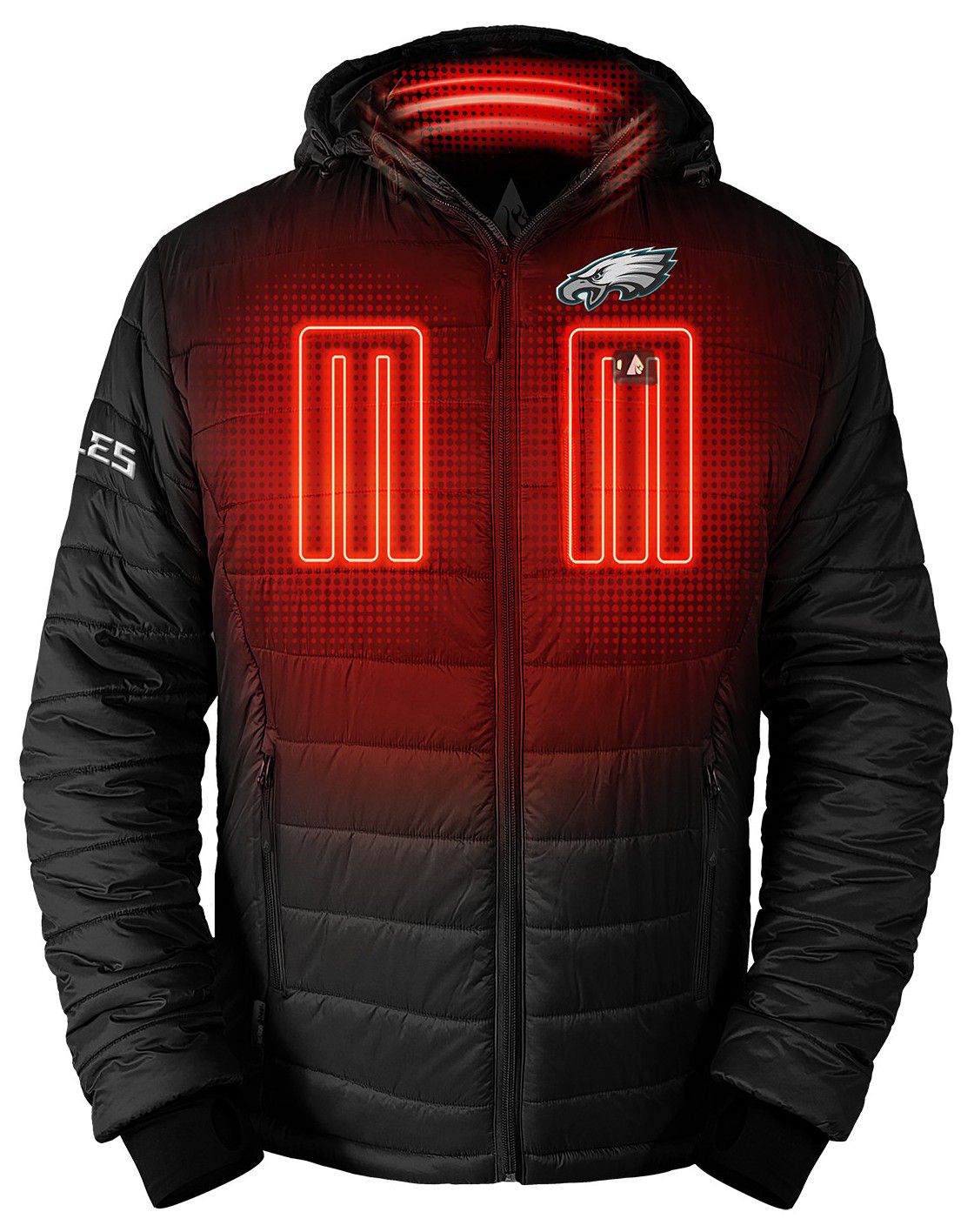 ActionHeat Men's Philadelphia Eagles Black 5V Battery Heated Softshell Vest product image