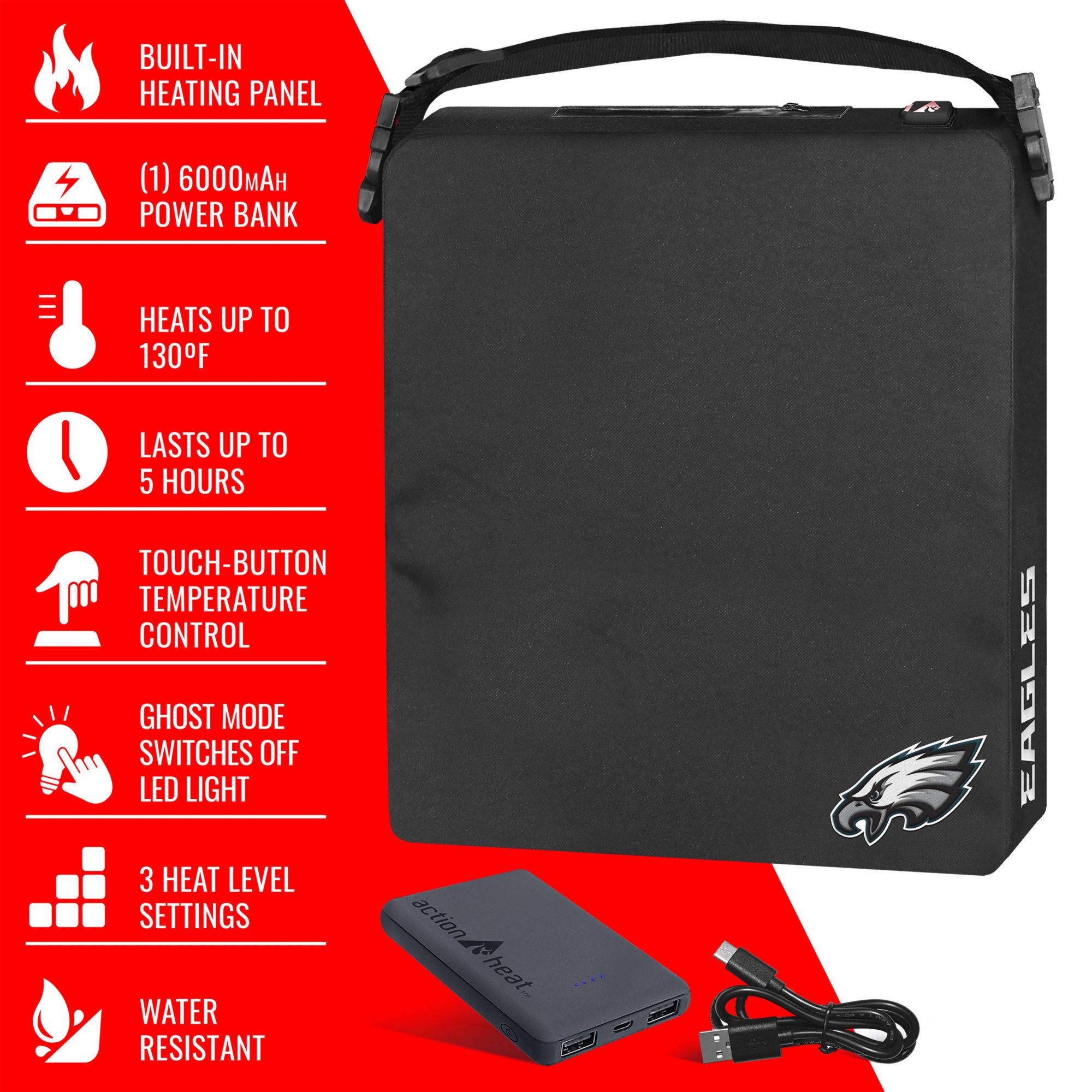 ActionHeat Philadelphia Eagles 5V Heated Seat Cushion product image