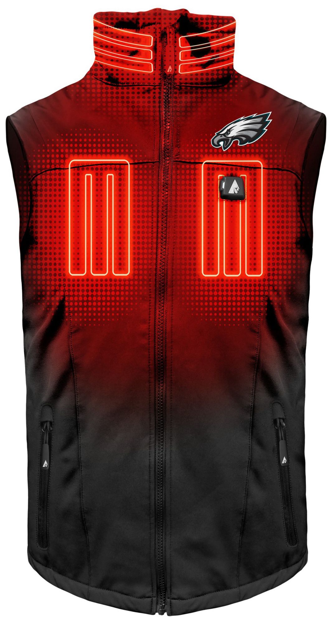 ActionHeat Men's Philadelphia Eagles Black 5V Battery Heated Softshell Vest product image
