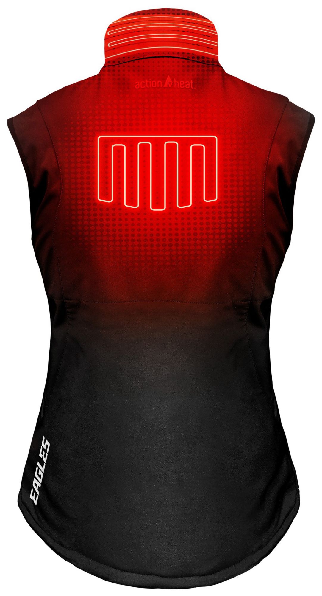 ActionHeat Women's Philadelphia Eagles Black 5V Battery Heated Softshell Vest product image