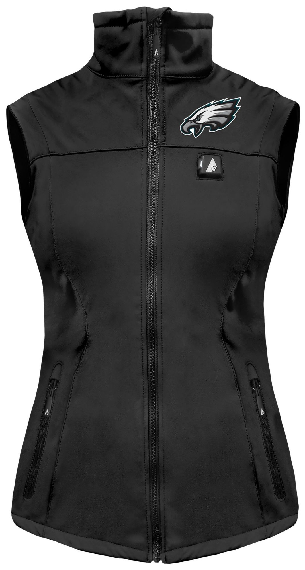 ActionHeat Women's Philadelphia Eagles Black 5V Battery Heated Softshell Vest product image
