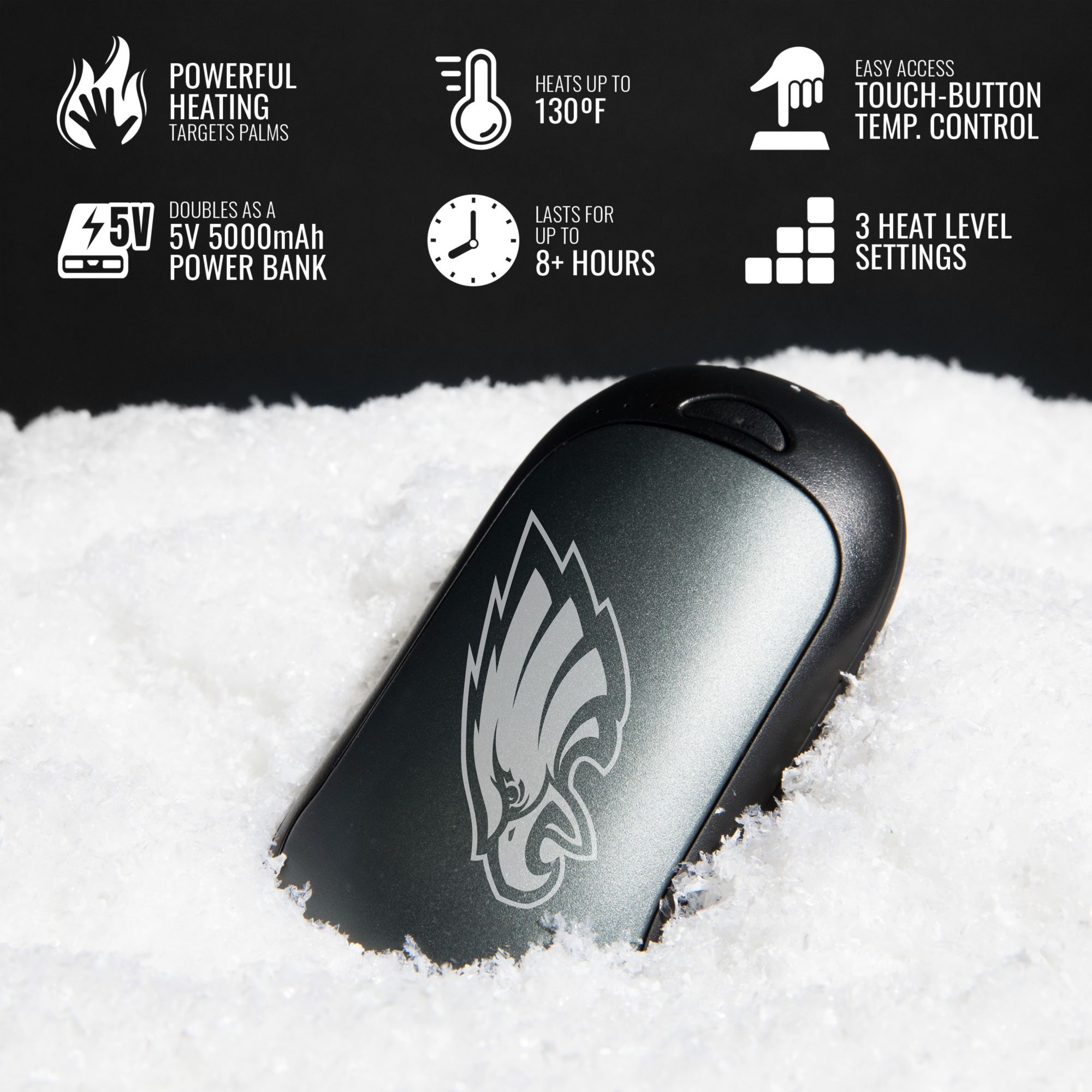 ActionHeat Philadelphia Eagles Rechargeable Hand Warmer - Single product image