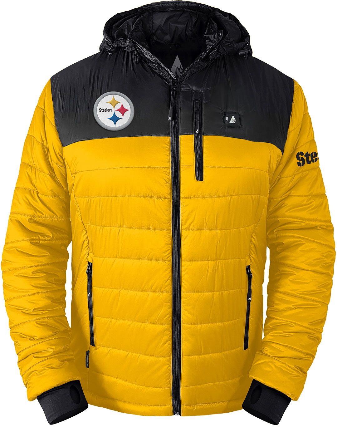 ActionHeat Men's Pittsburgh Steelers Gold Puffer Jacket product image