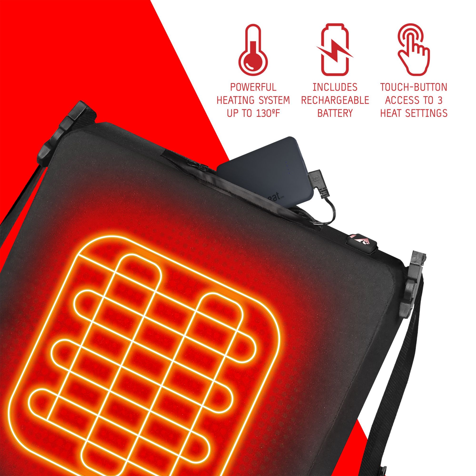 ActionHeat Pittsburgh Steelers 5V Heated Seat Cushion product image